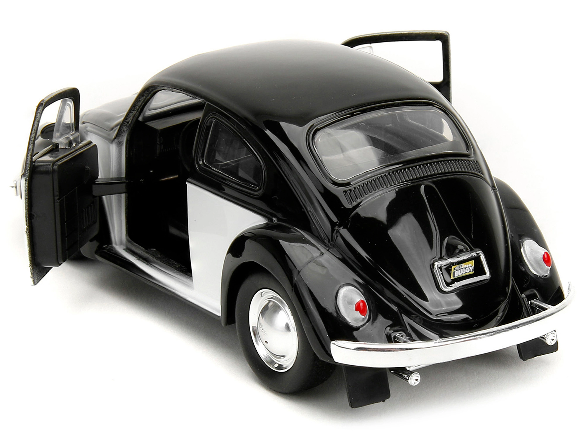 Jada Collectible 1959 Volkswagen Beetle "Punch Buggy" Black And White Boxing Gloves Accessory Series