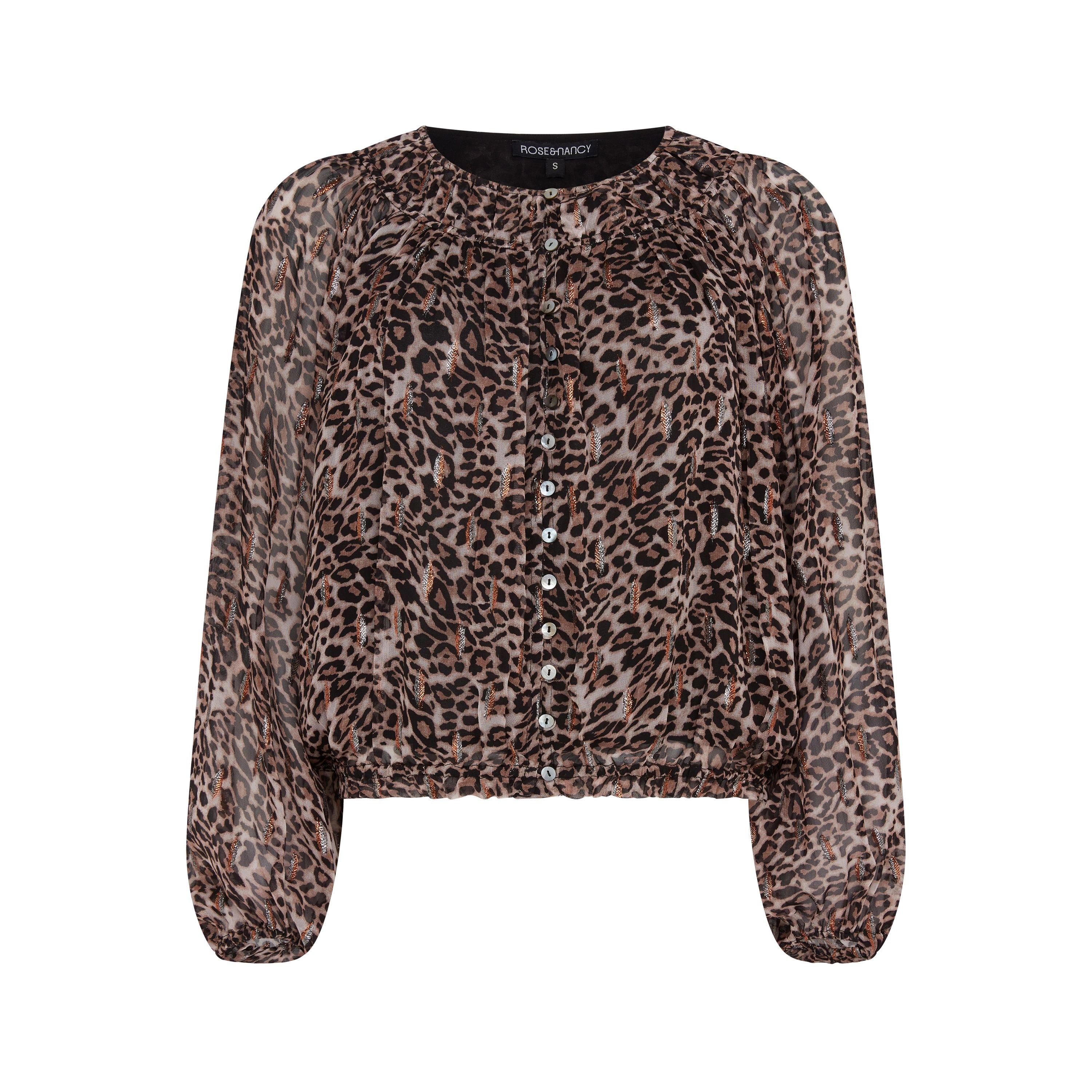 Rose & Nancy Women's Sienna Print Blouson Blouse