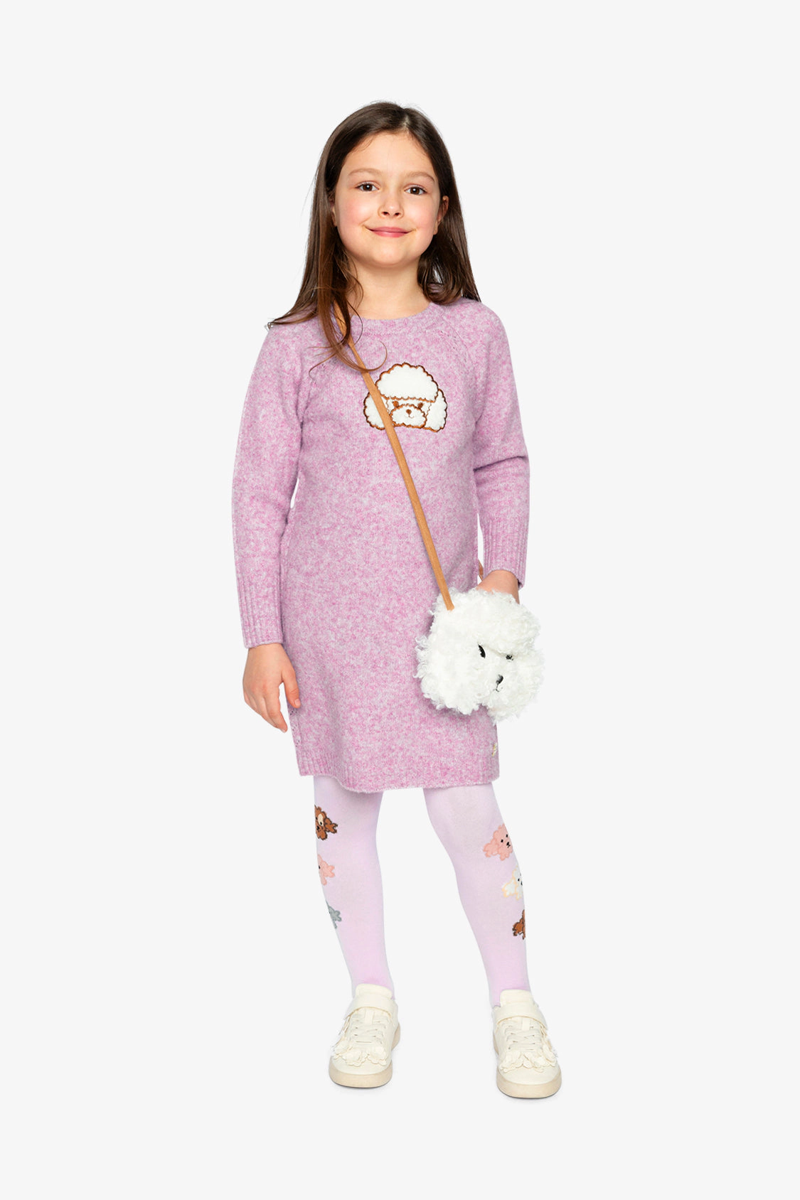 Deux par Girls Poodle Knit Dress
