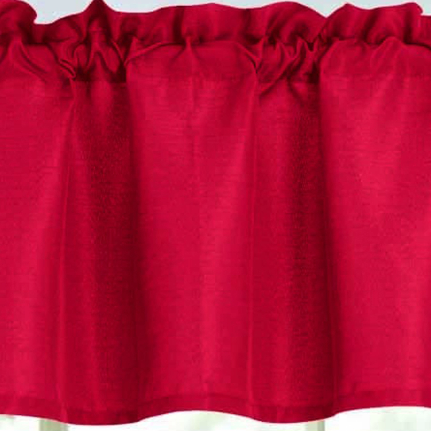 RT Designers Collection 100% Polyester Gibson Solid 3 Piece Kitchen Curtains Valance & Tiers Set 54" x 18