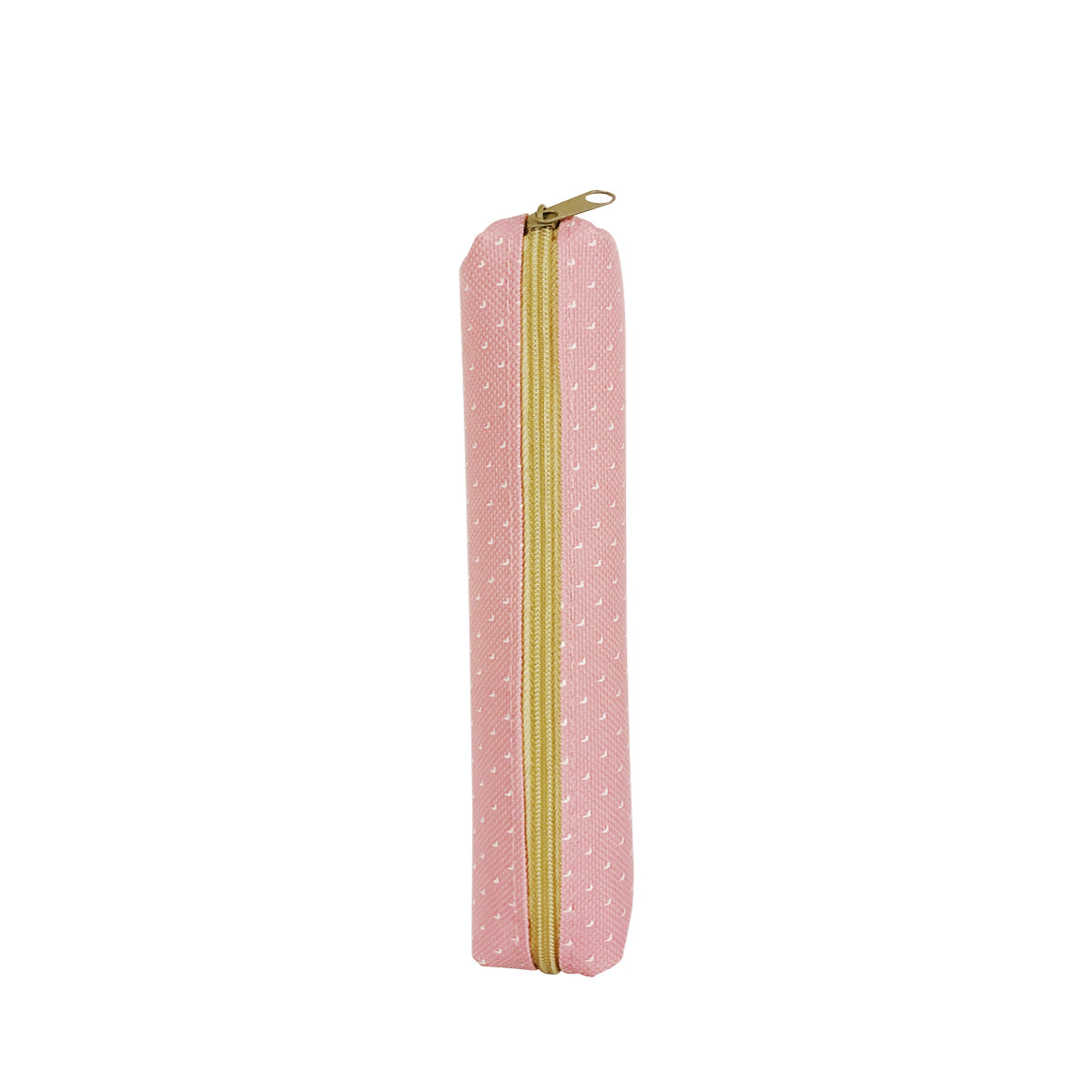 Wrapables Small Slim Polka Dot Pencil Pouches (Set of 3) - Green, Pink, Yellow