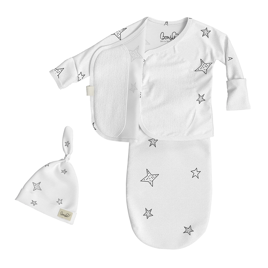 Bonsie Skin to Skin Babywear Baby Bag Set - Stars