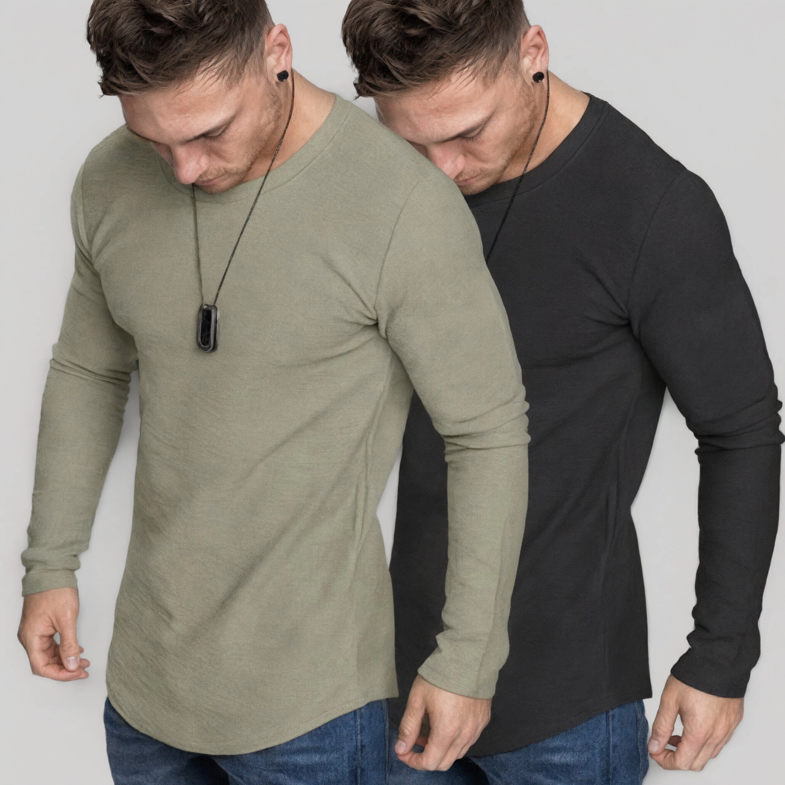 COOFANDY Men's Slim Fit Long Sleeve Crew Neck T-Shirt