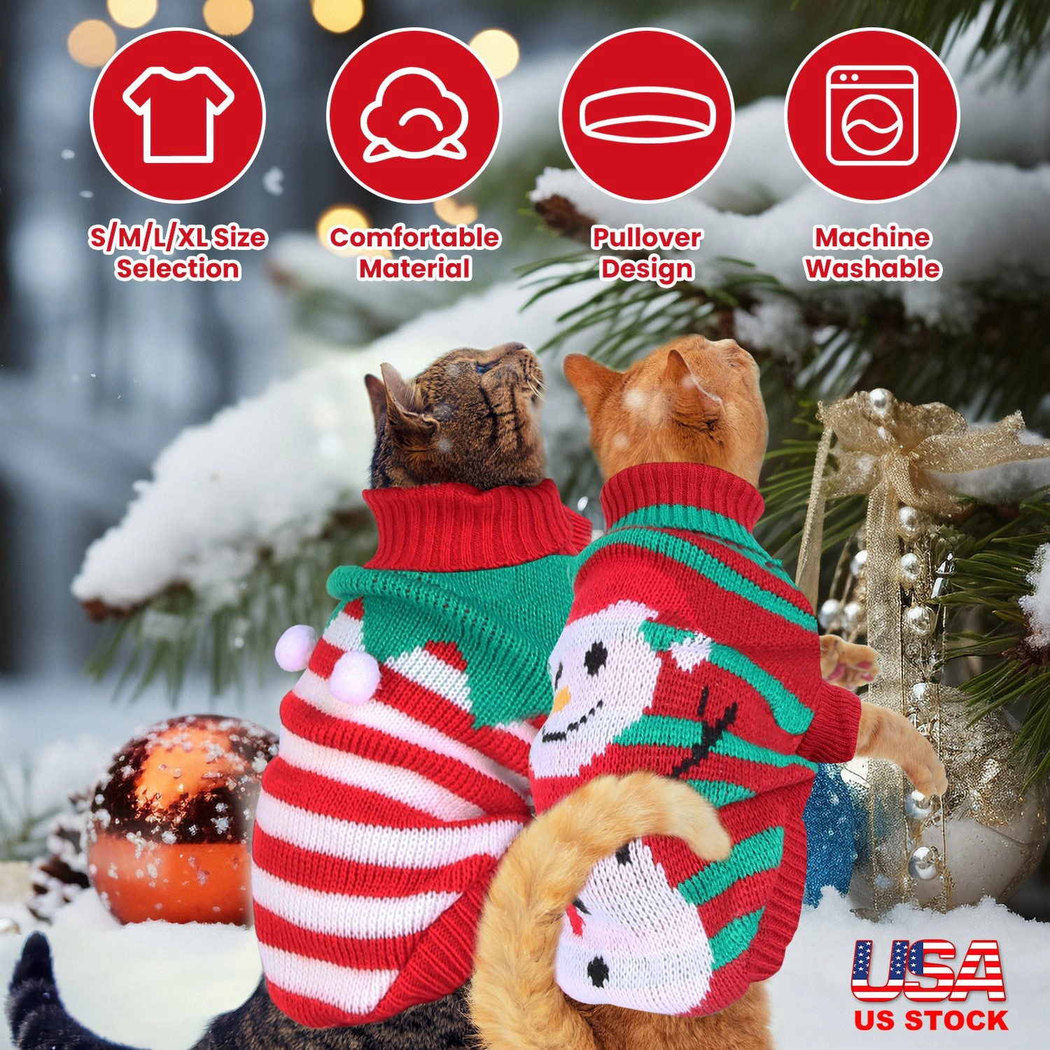 GBruno Knit Turtleneck Pet Christmas Sweater