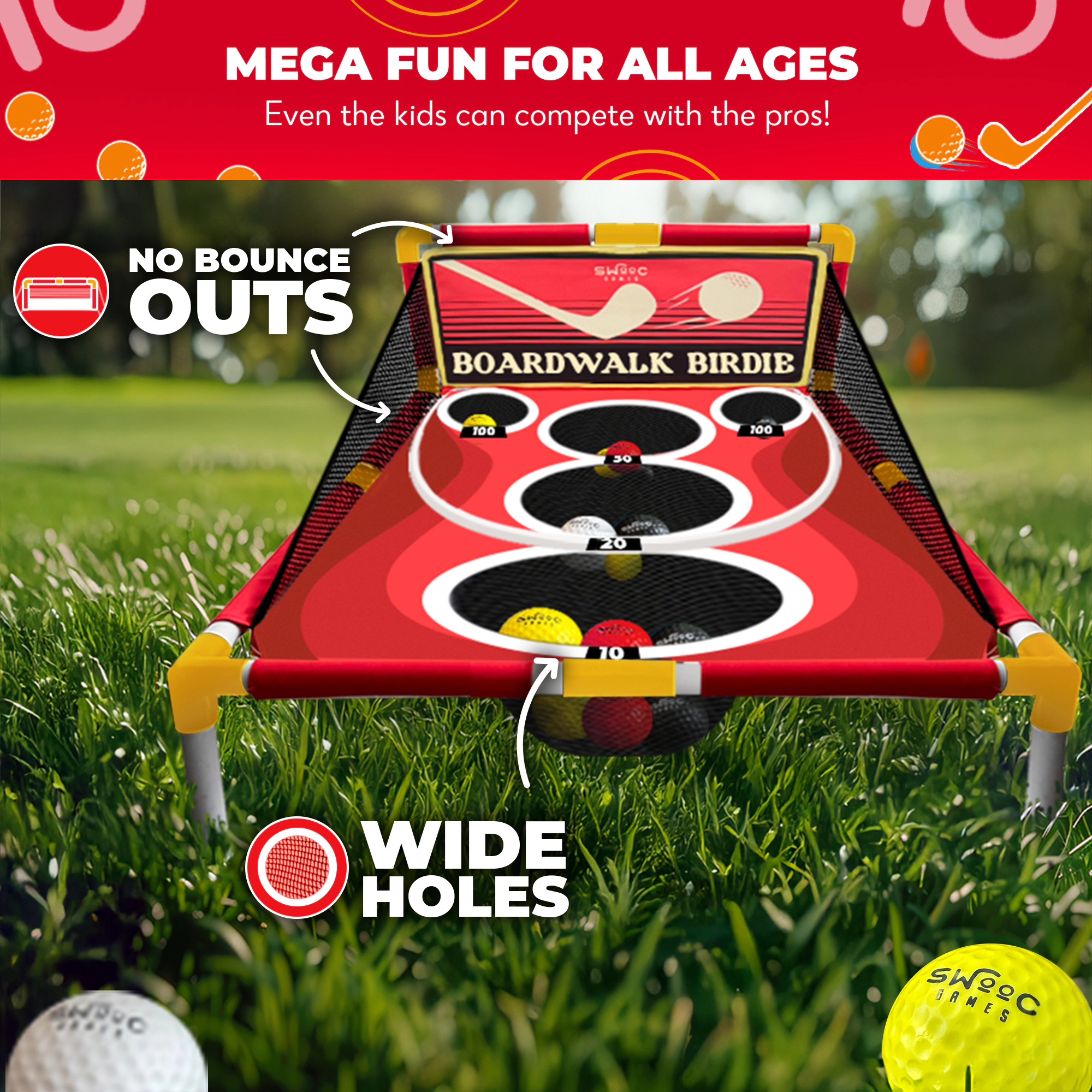 Swooc Games | Boardwalk Birdie™ | Arcade Style Golf Game