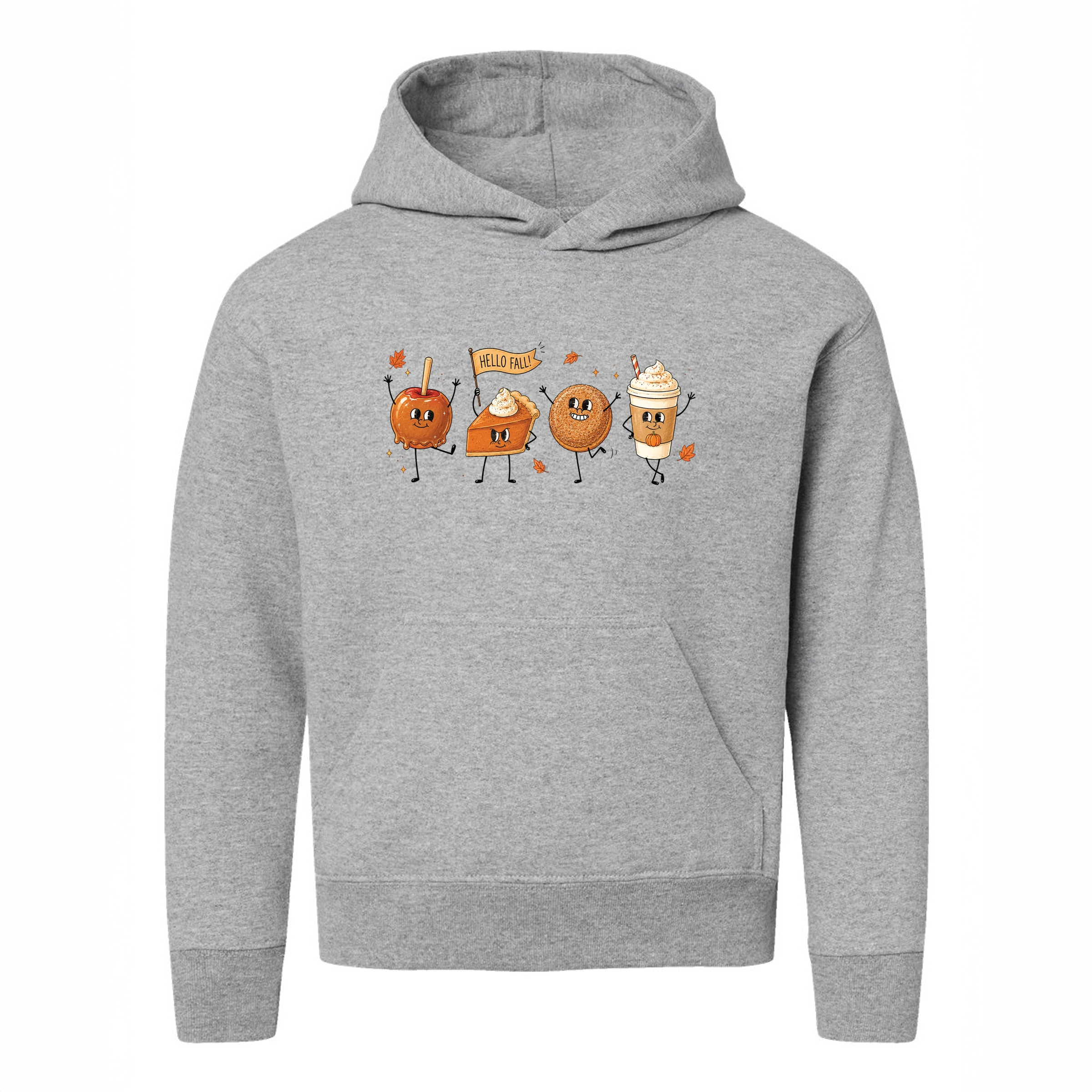 The Juniper Shop - Youth Graphic Hoodie Hello Fall Stick Figures