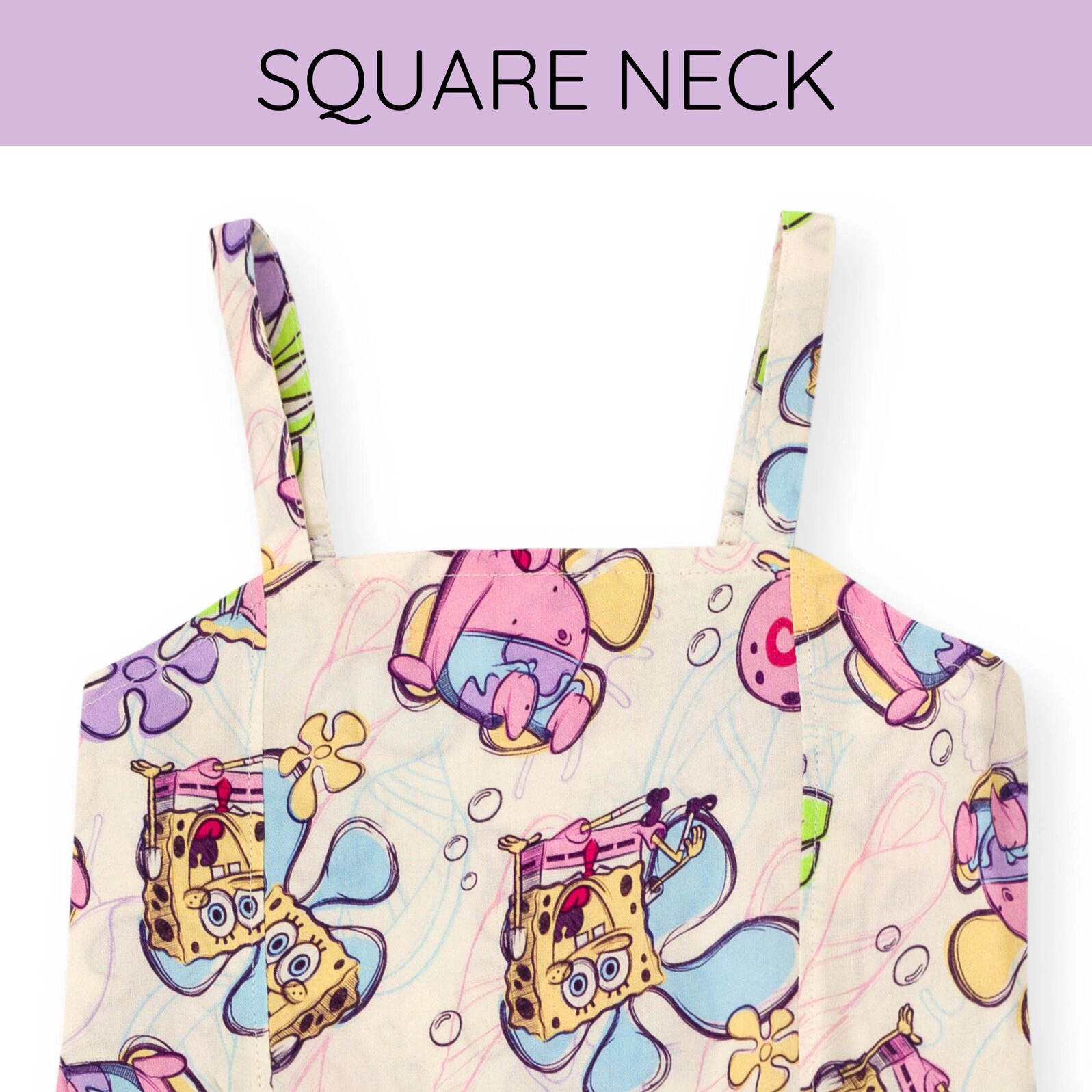 SpongeBob SquarePants Girls' Sleeveless Maxi Dress
