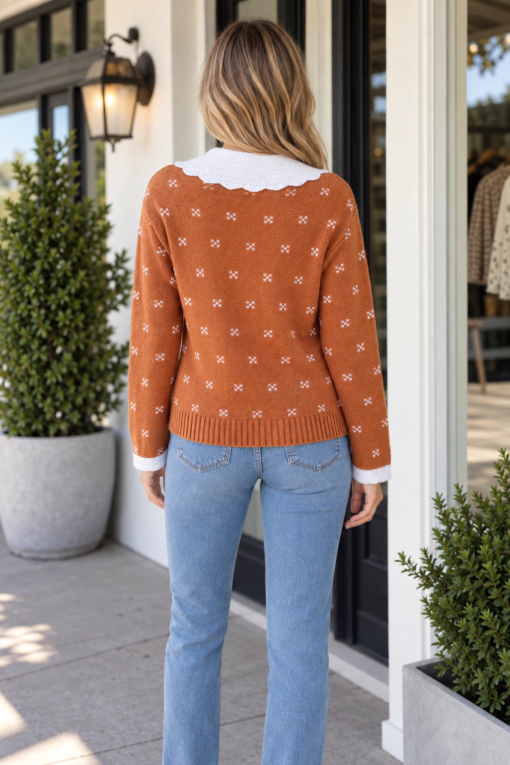 Threaded Pear Women's Elena Long Sleeve Knitwear Cardigan