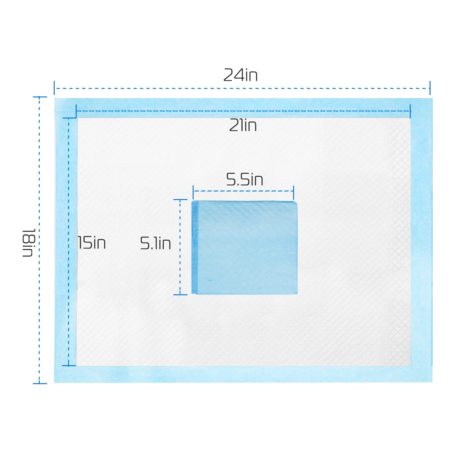 GBruno 50-Piece Absorbent Dog Training Pads