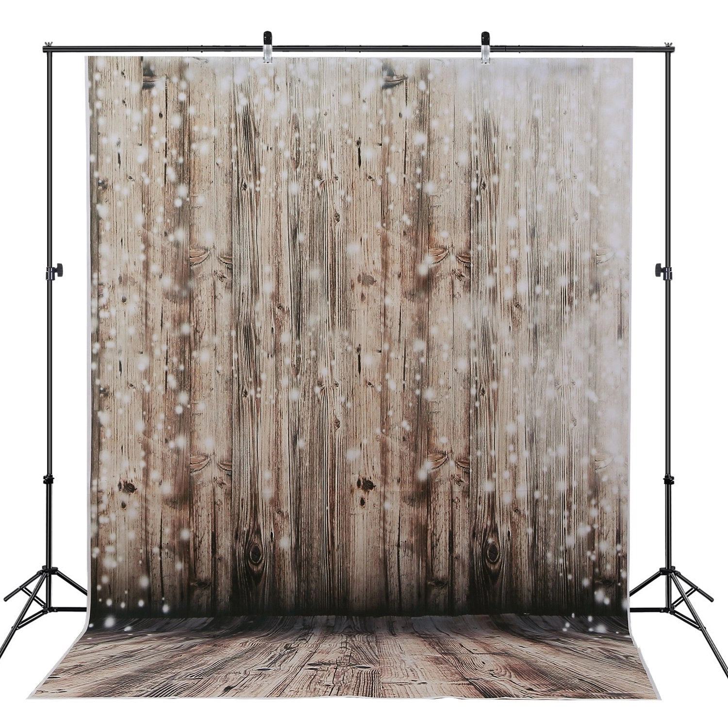 GBruno 5x7FT Wood Floor Photography Backdrop
