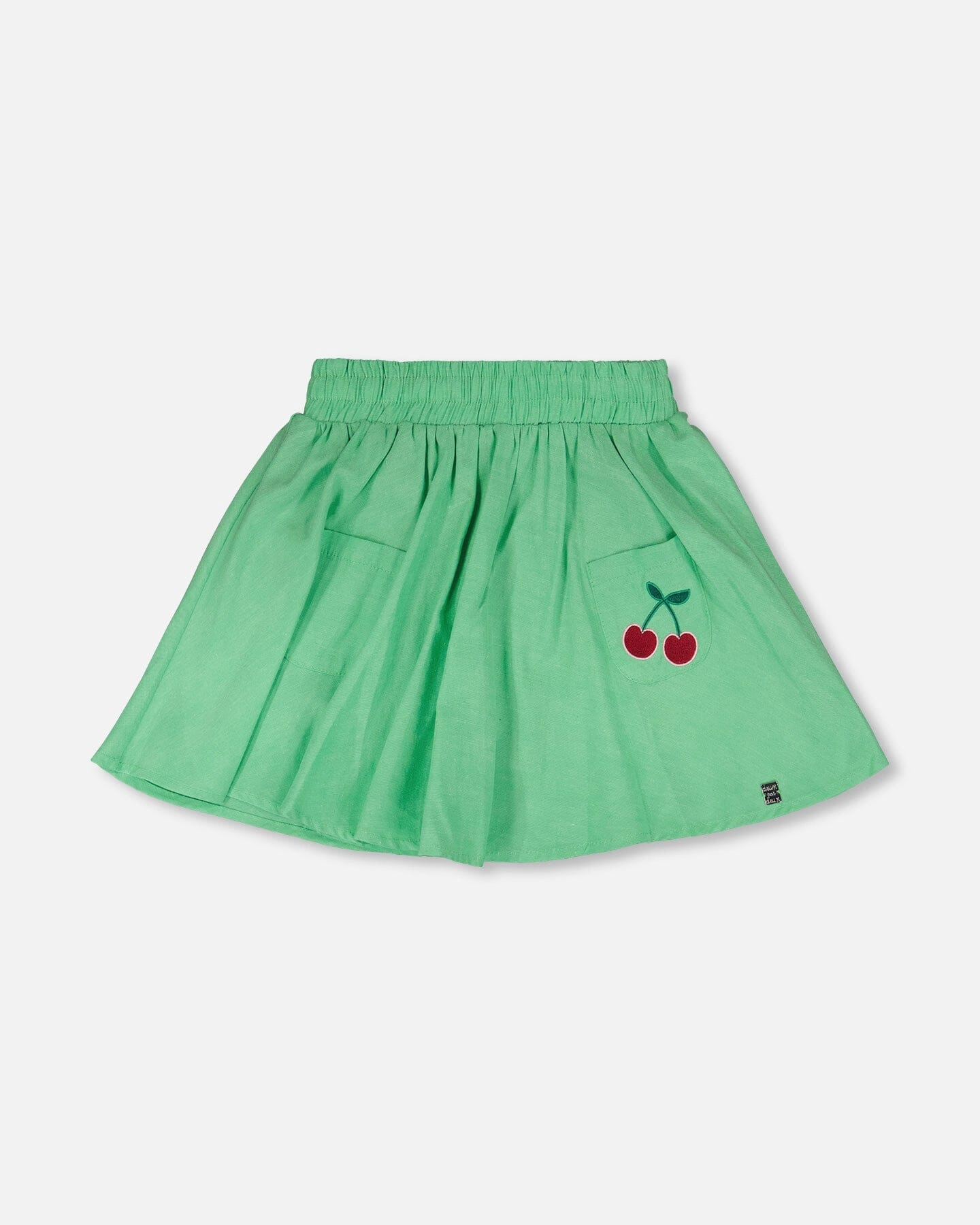 Deux par Girls Organic Cotton Skort with Embroidery