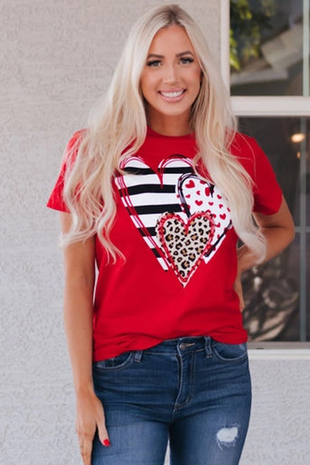 Threaded Pear Women's Brynleigh Shaped Print T Shirt