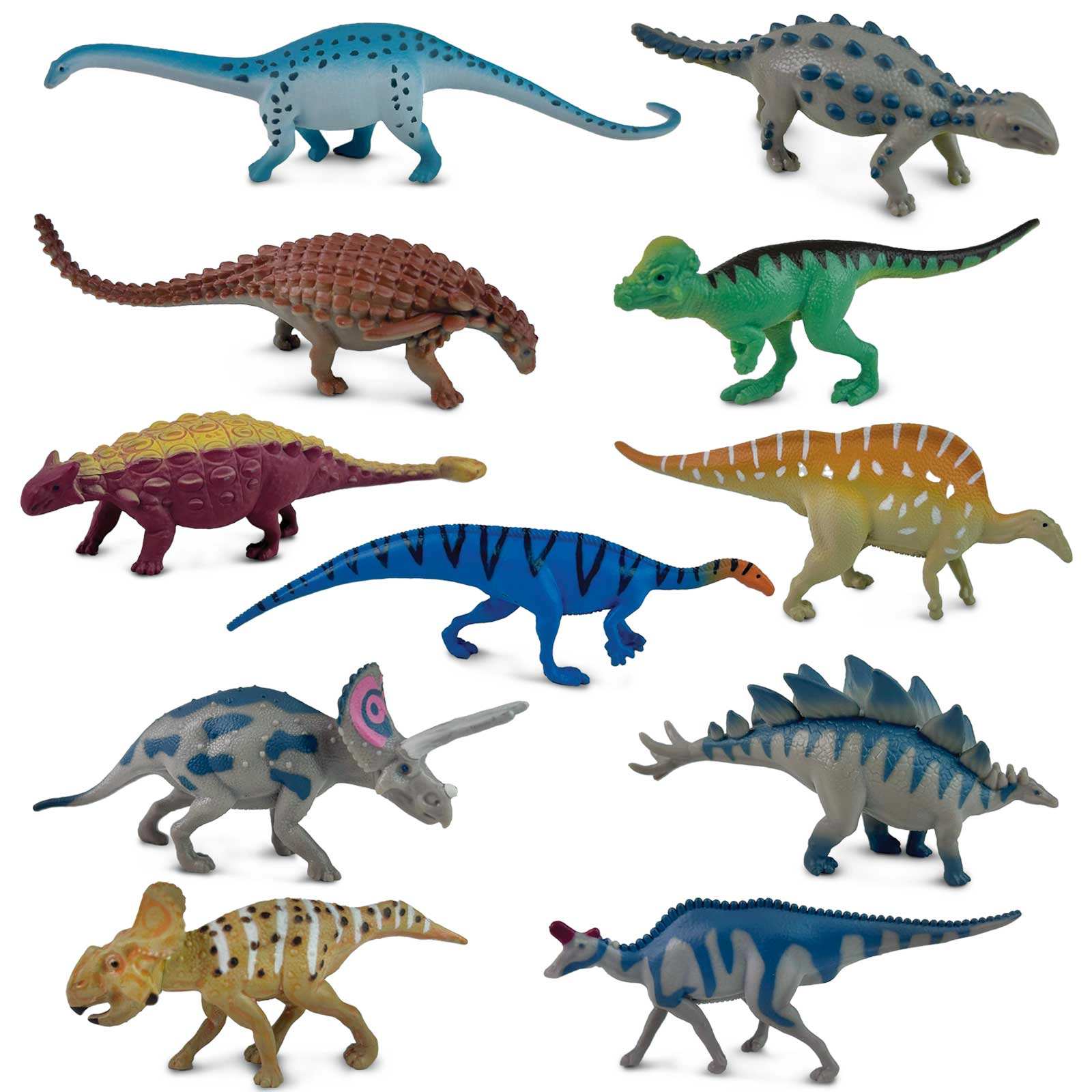 Safari Ltd. - Herbivorous Dinos TOOB - contains 11 Mini Figurines