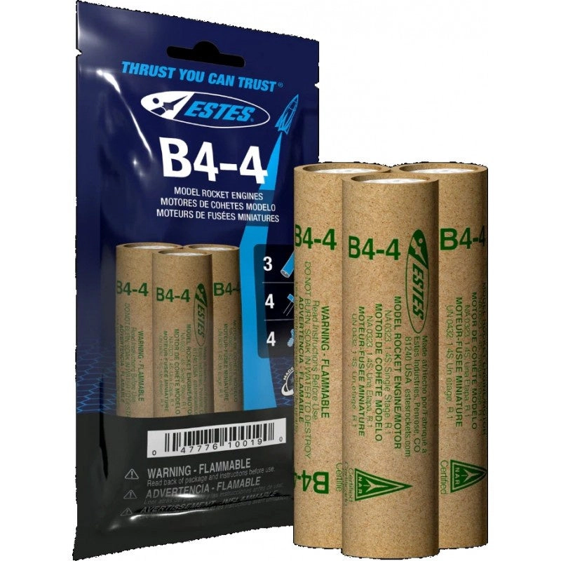 Estes B4-4 Model Rocket Engines 3-Pack (010019)
