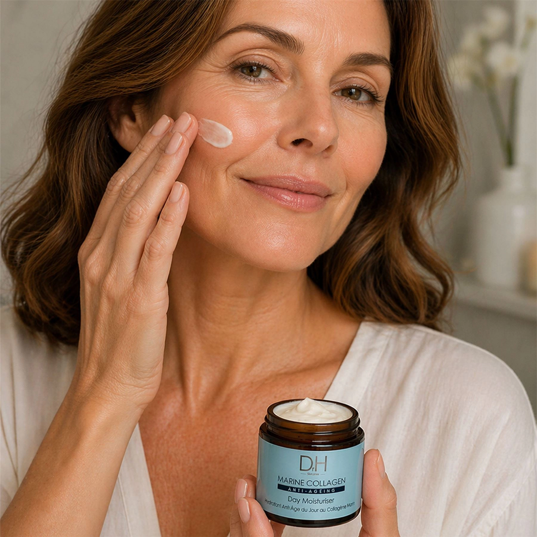 Dr H Marine Collagen Anti-Ageing Day Moisturiser 60ml - Firming+Smoothing for Fine Lines