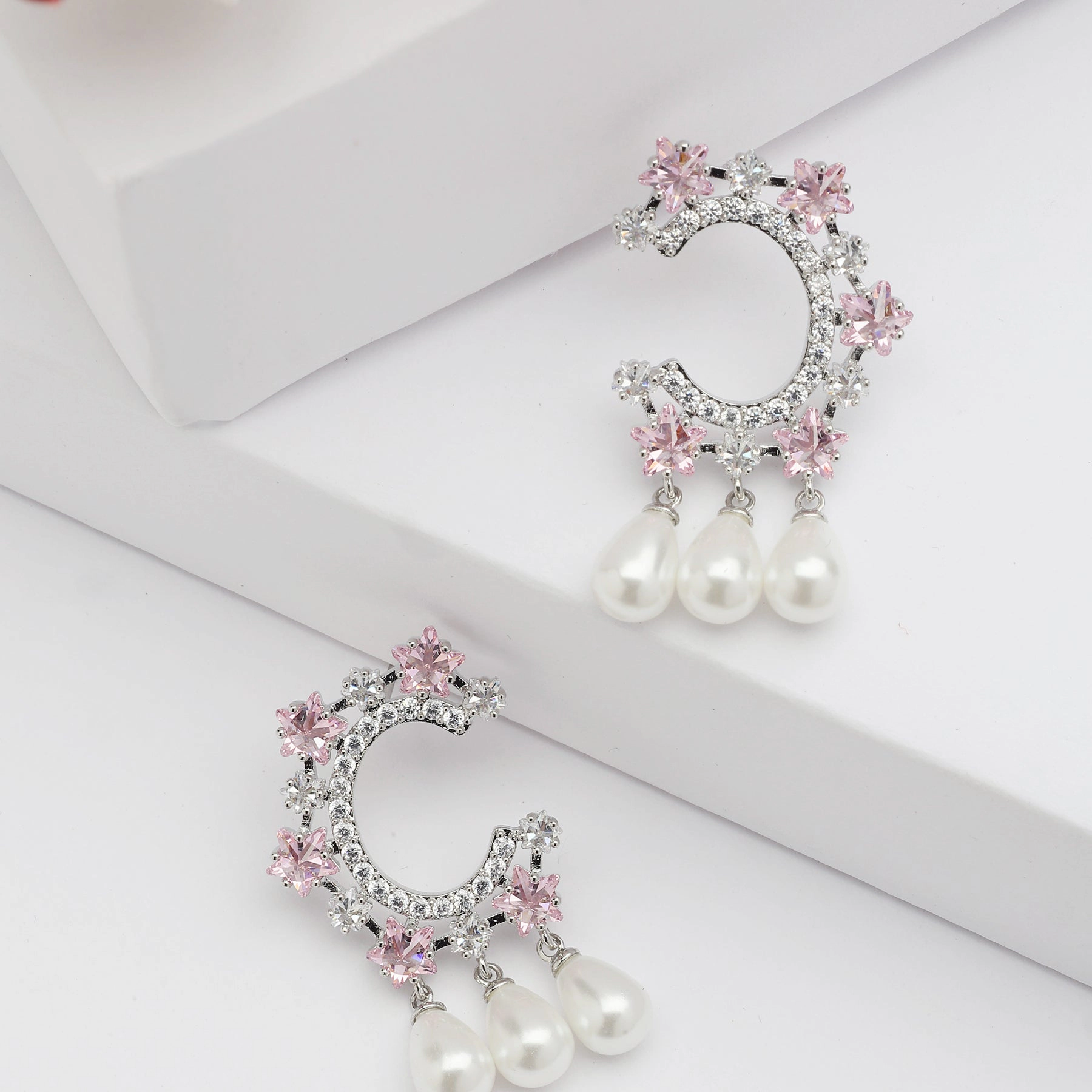 AGP PARIS Womens Diva C-Shaped Drop Earrings
