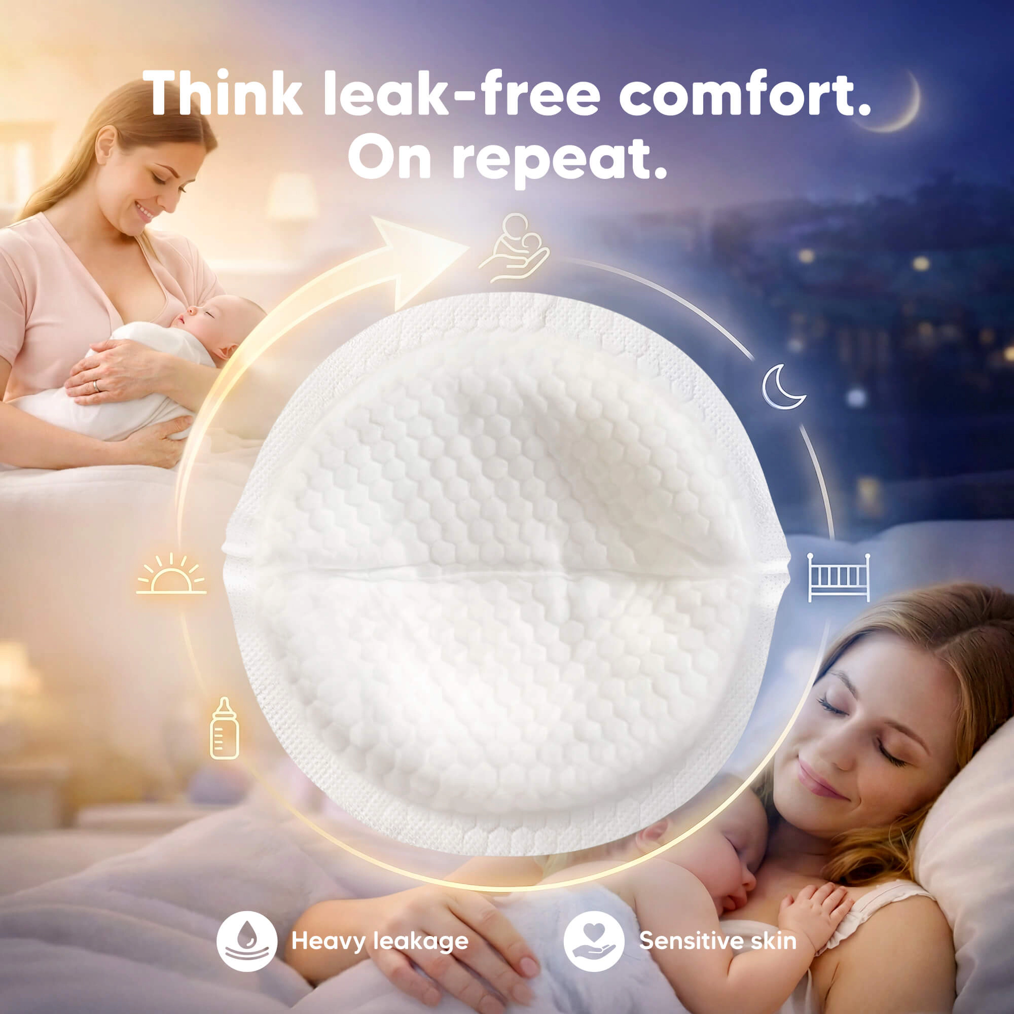 KeaBabies Comfy Dry Disposable Nursing Pads