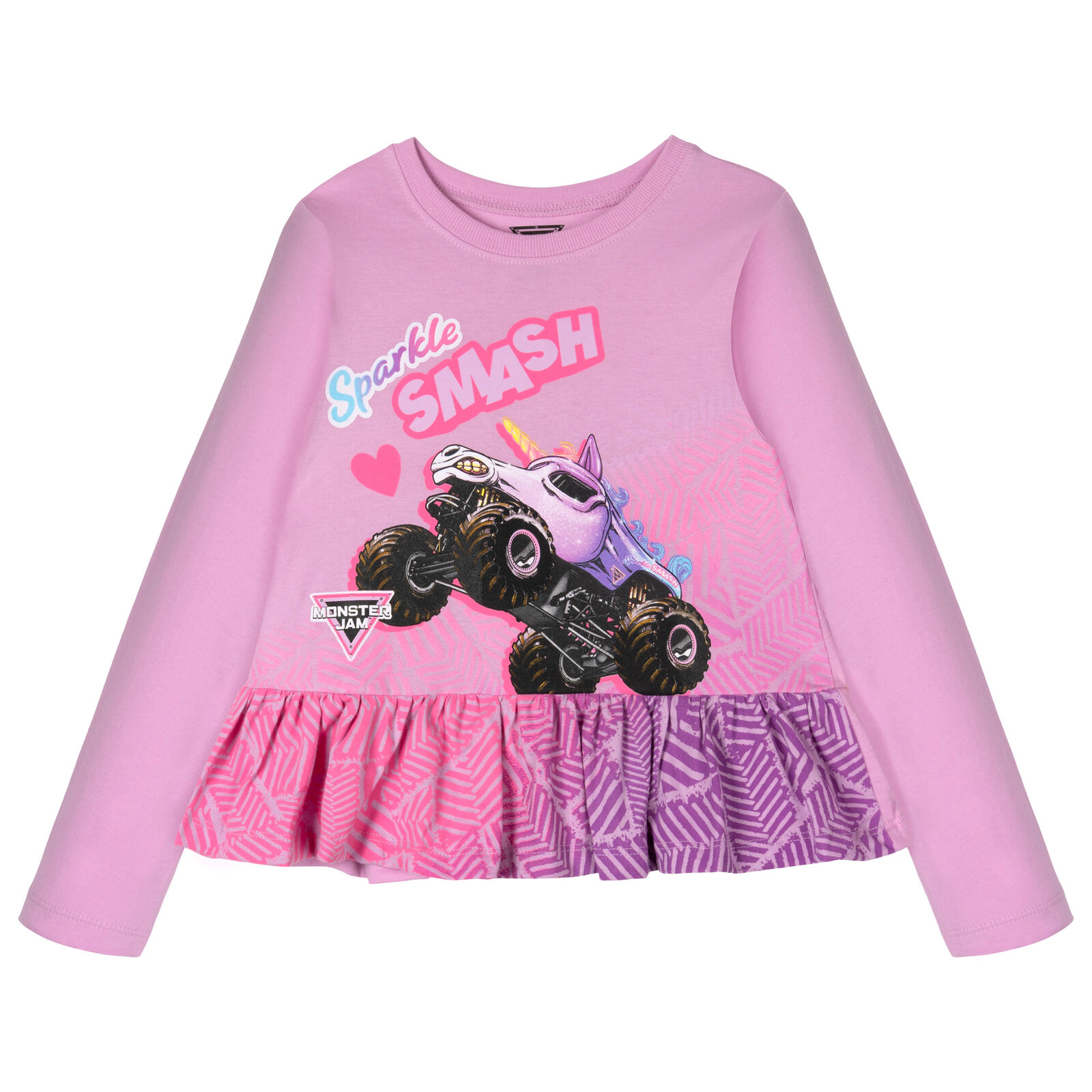 Monster Jam Girls' 2-Pack Long Sleeve T-Shirts