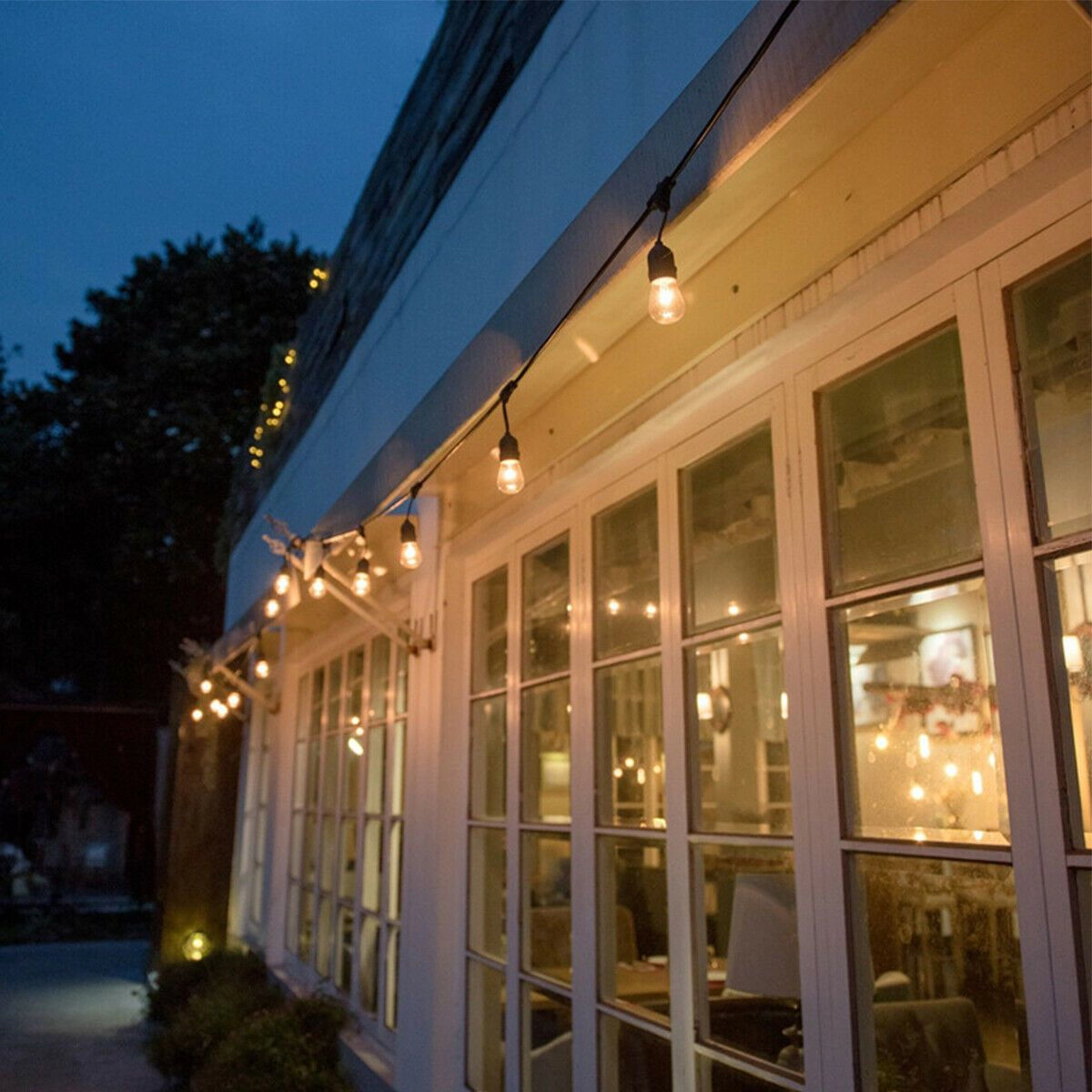Slickblue Waterproof Outdoor Hanging Lights with Warm White Glow