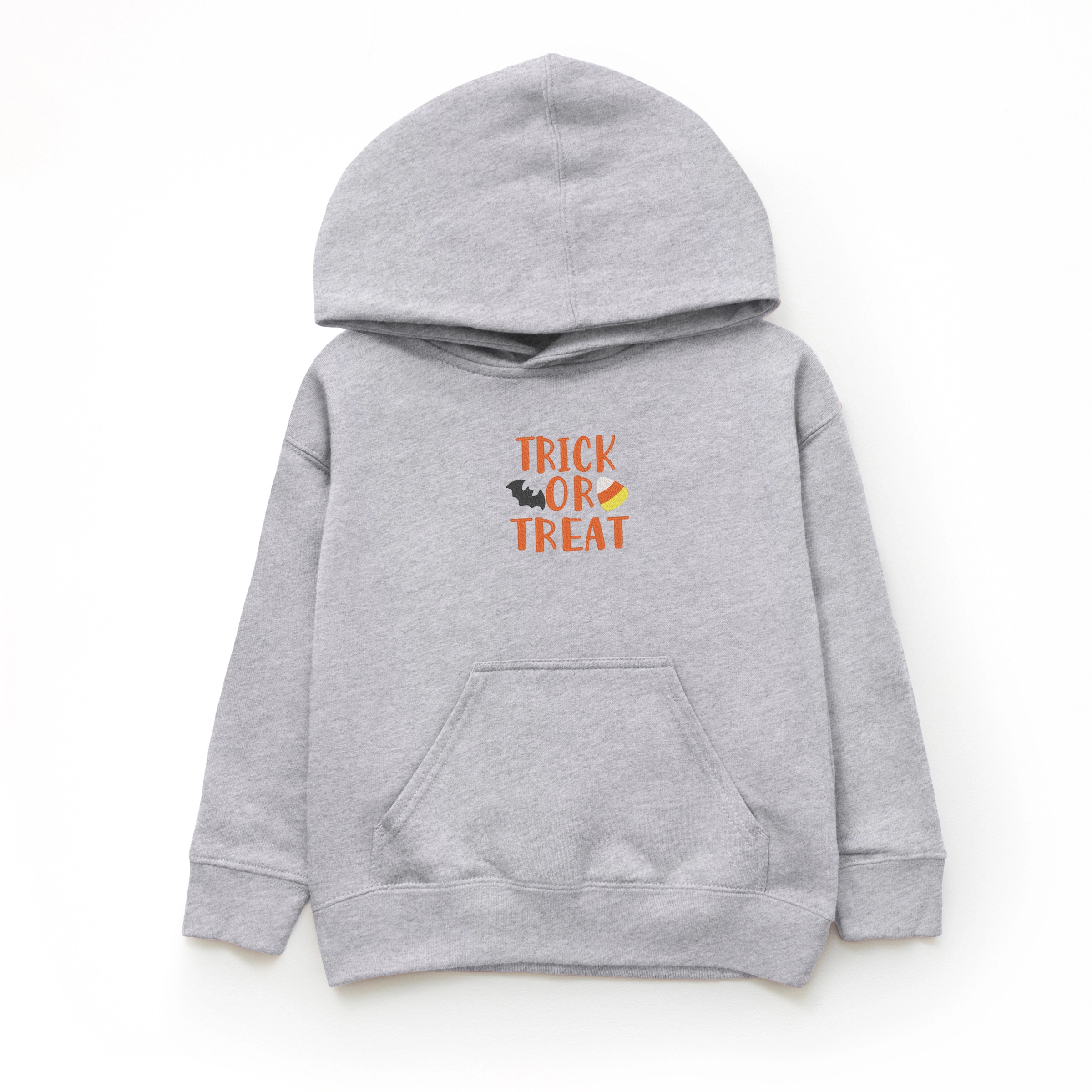 The Juniper Shop - Youth Graphic Hoodie Embroidered Candy Corn Trick or Treat