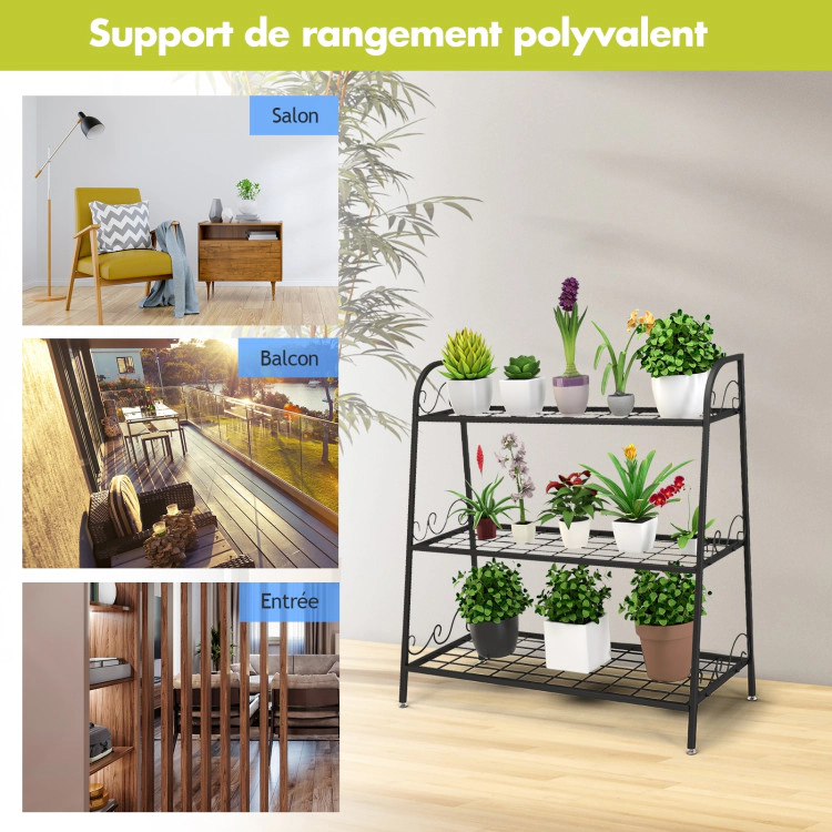 Hivvago Metal Plant Display Shelf