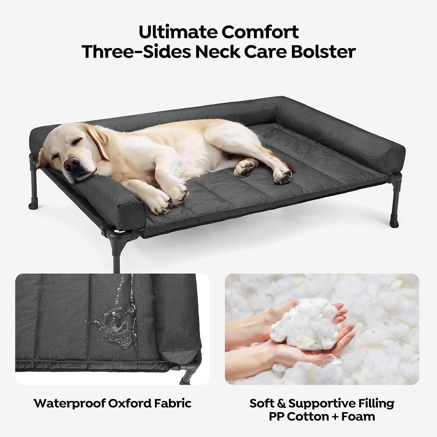 Veehoo Dog Outdoor Elevated Pet Bed