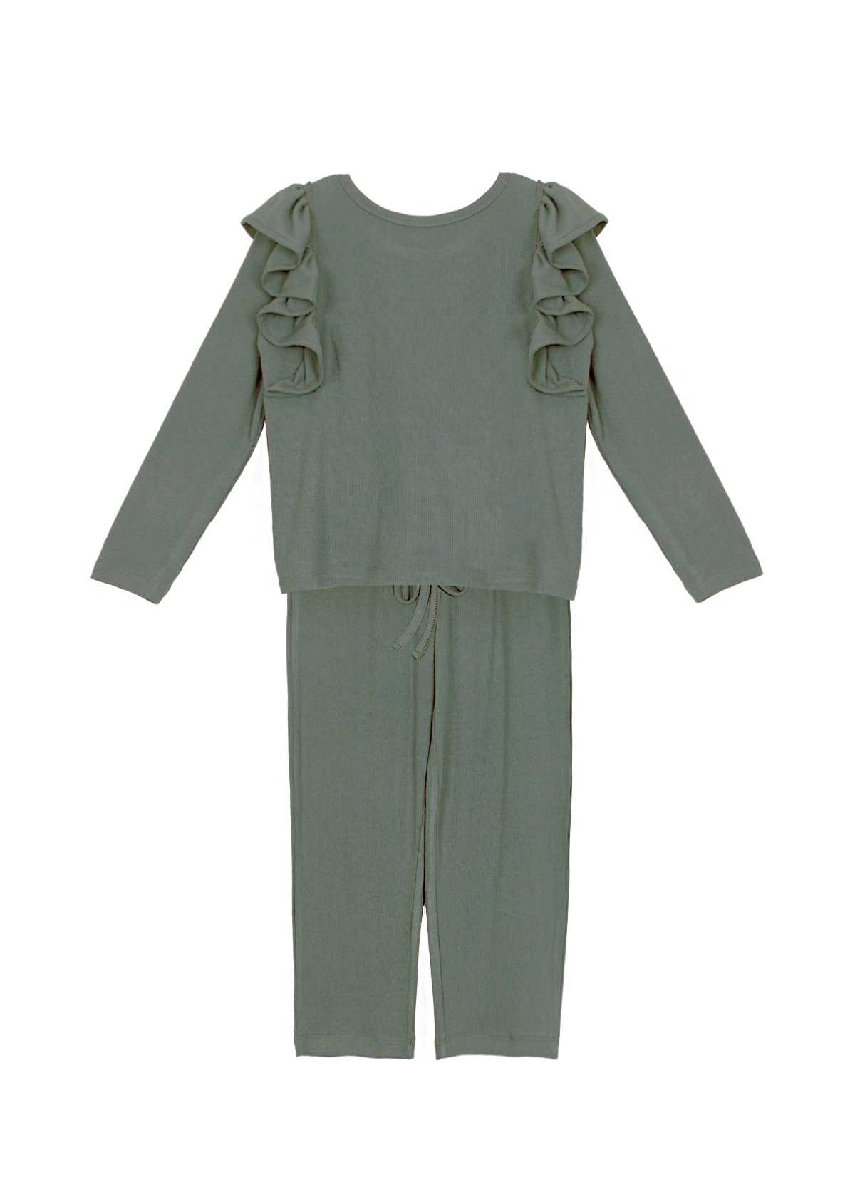 Mabel and Honey Perennial Knit 2-Piece Little Girl Set - Green