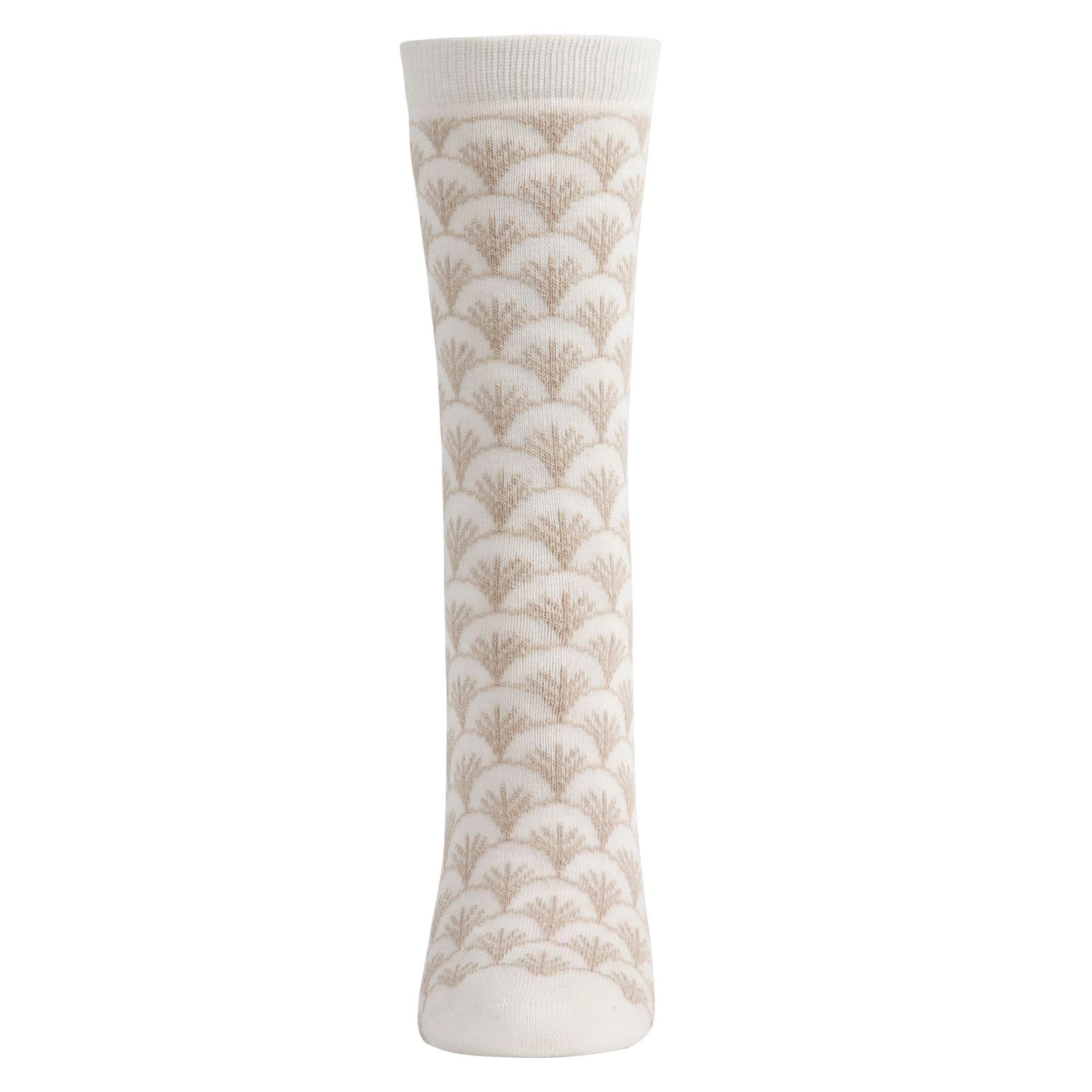 MeMoi Women's Fretwork Geometric Cashmere Blend Crew Socks