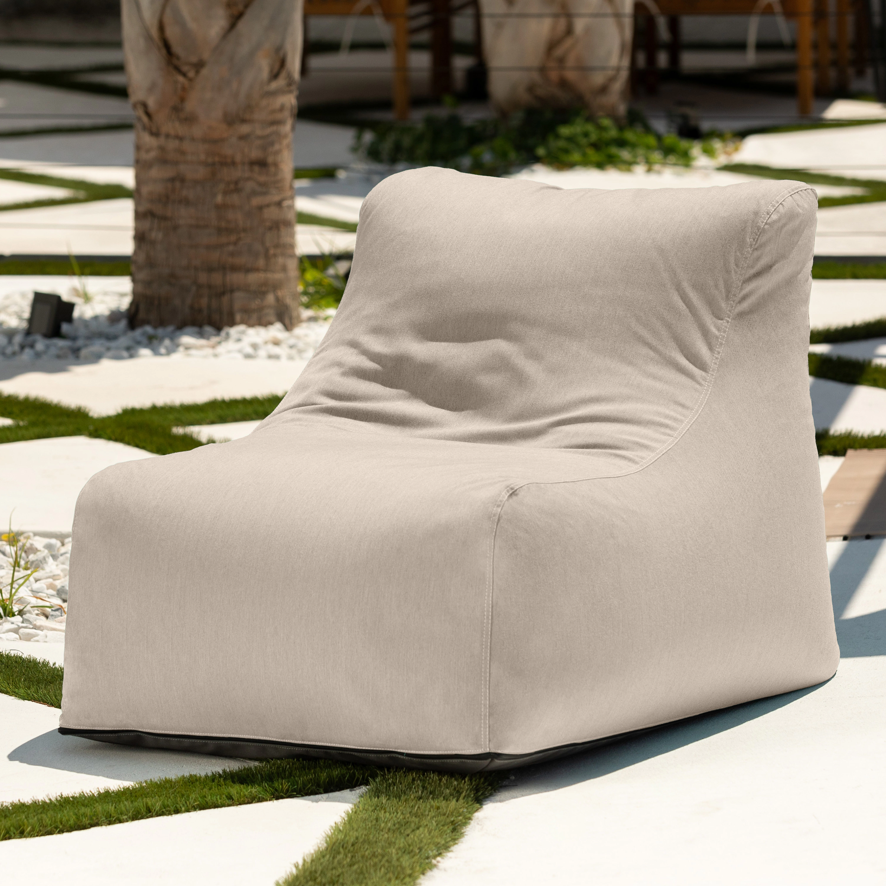 Jaxx Ponce Outdoor Bean Bag Chair - Weather Resistant Patio and Poolside Lounge Seating