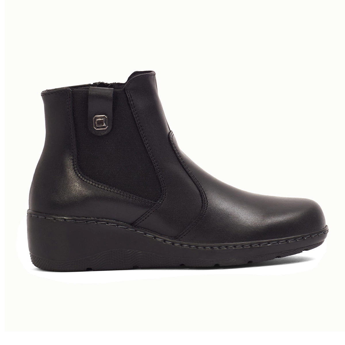 Andrea Exclusive Leather Wedge Booties