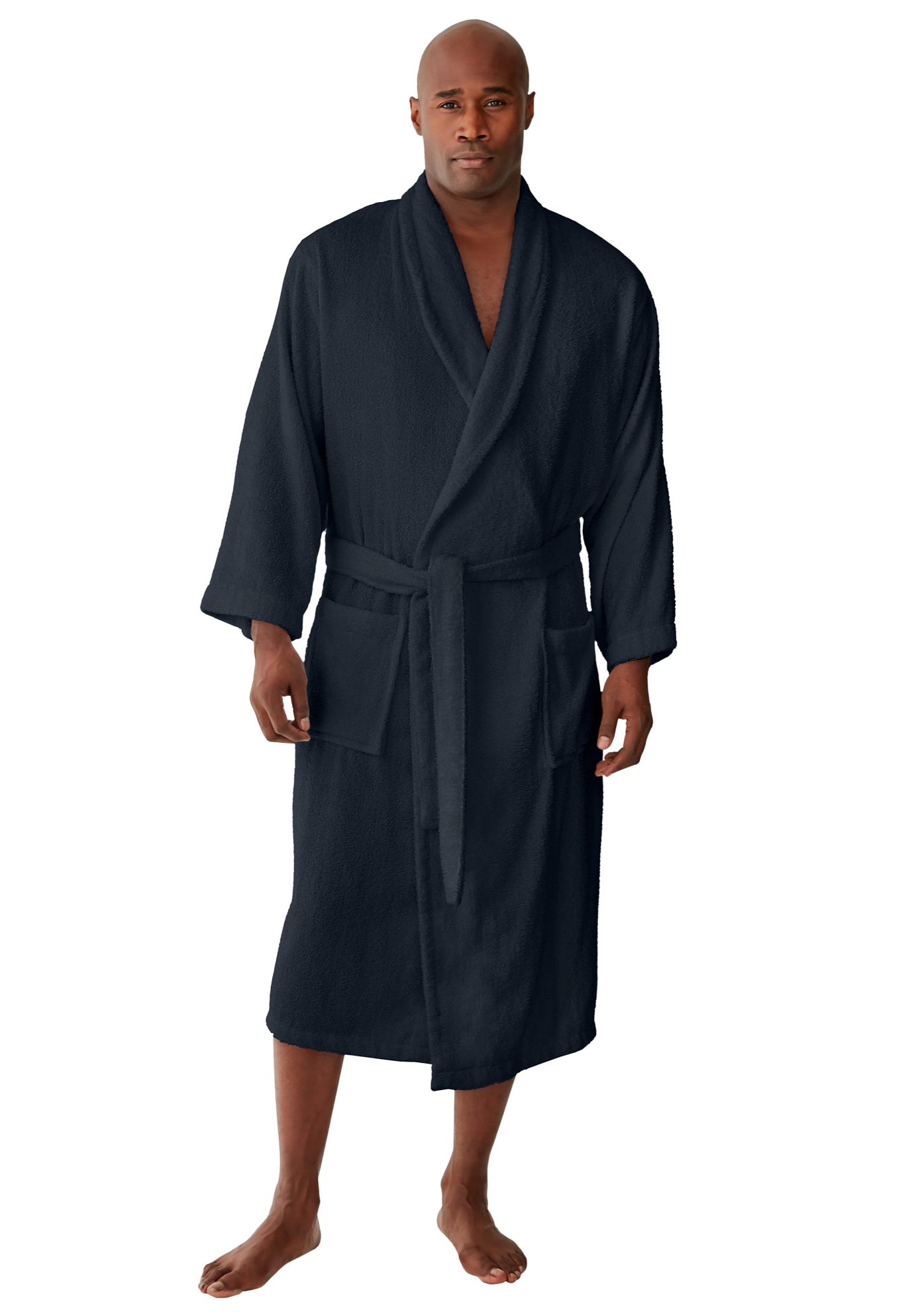 KingSize Men's Big & Tall Terry Bathrobe with Pockets