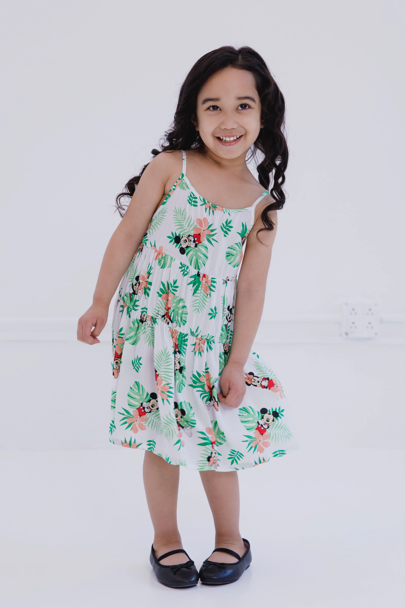 Disney Mickey Mouse & Friends Matching Family Button-Down Shirt and Dress