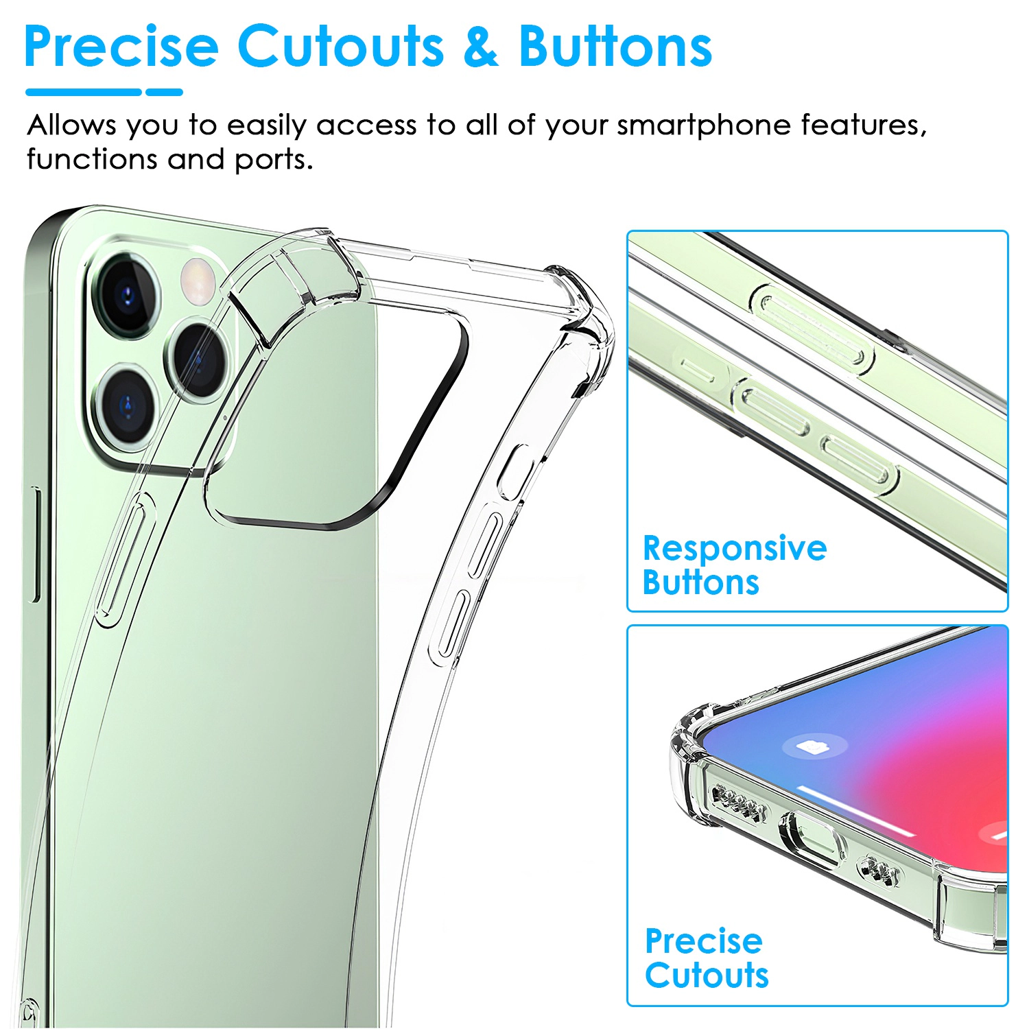 GBruno Clear Shockproof Phone Case For IPhone