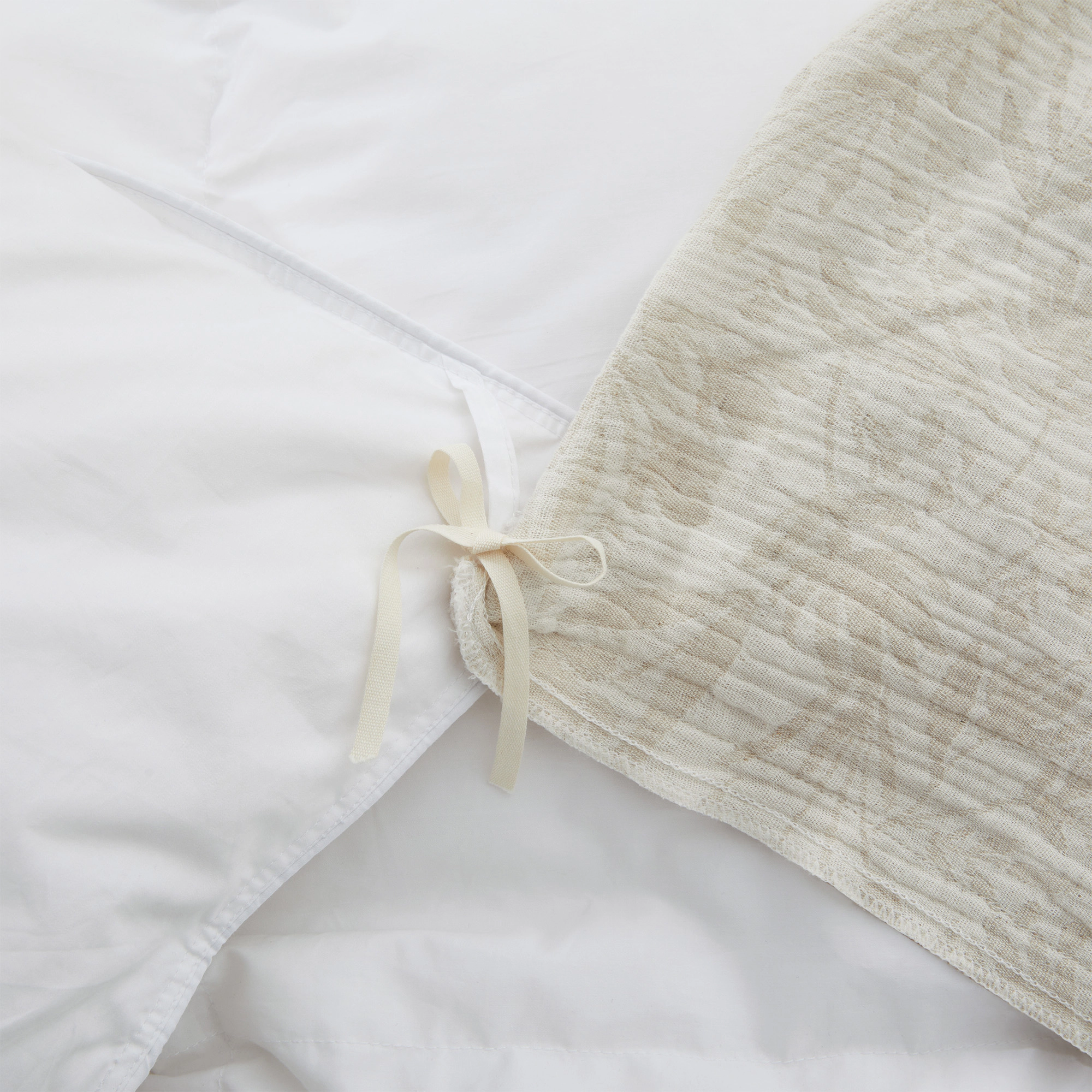 Unikome Linen-Cotton Blend Duvet Cover Set - Soft, Breathable & Textured Bedding