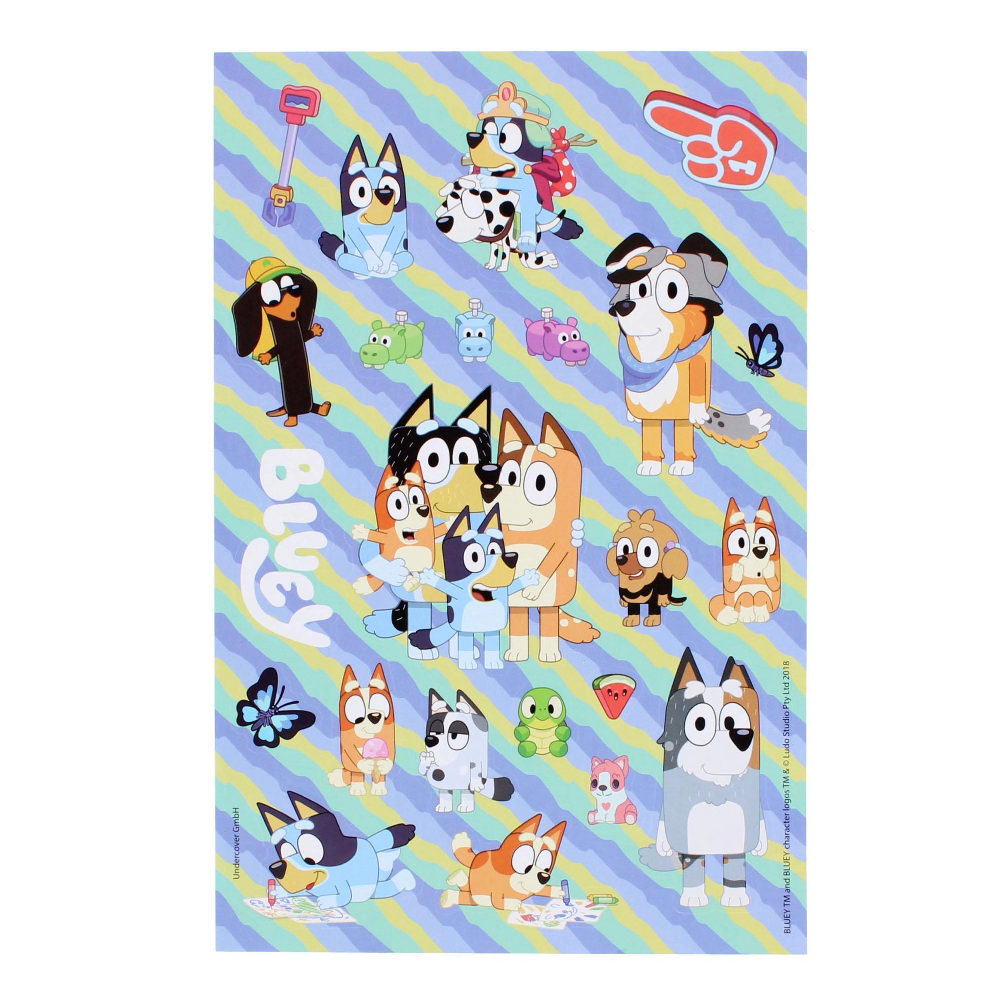 Textiel Trade Kid's Bluey & Friends 500 Piece Sticker Set