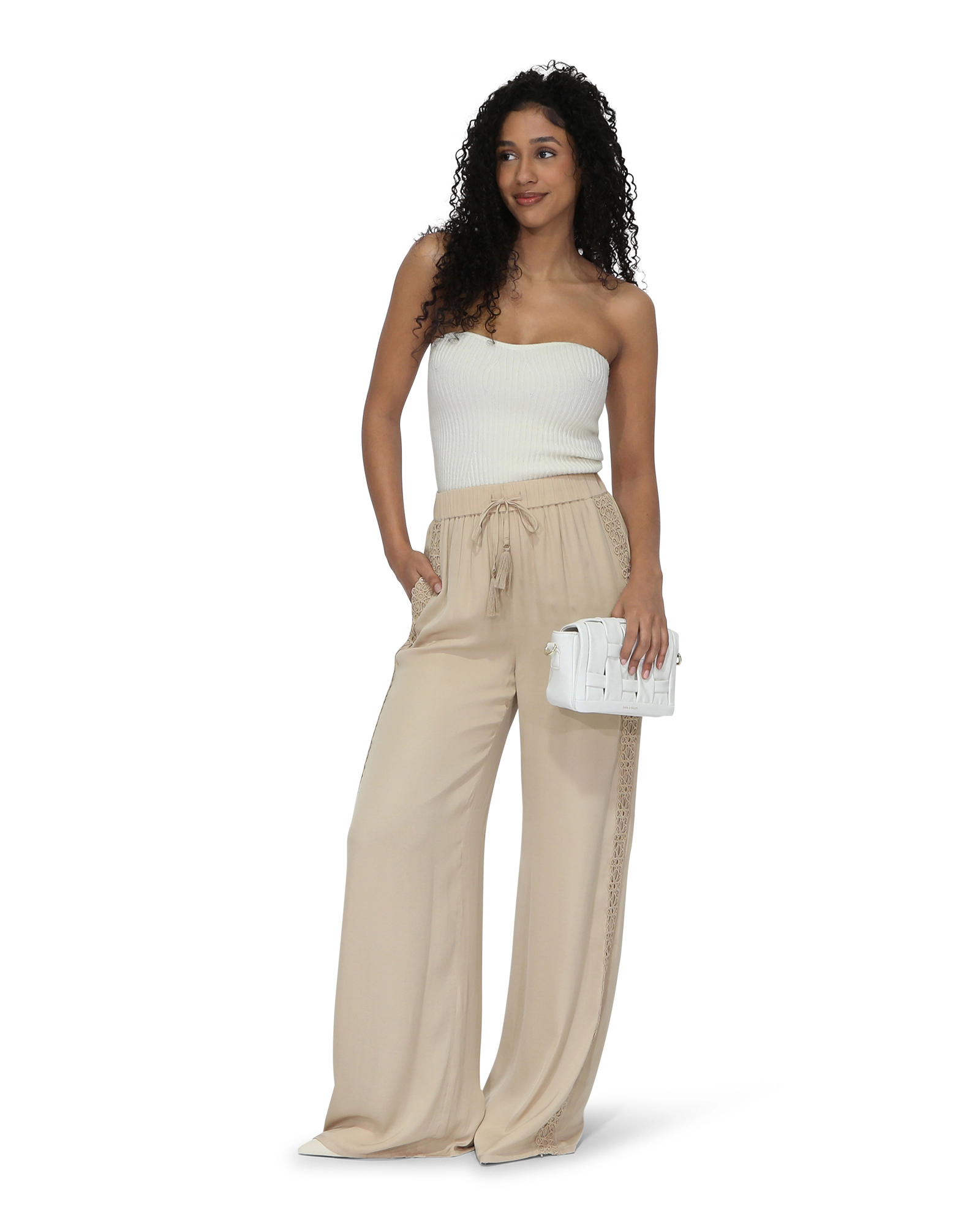 Belle & Bloom Womens Everywhere All At Once Wide Leg Pant