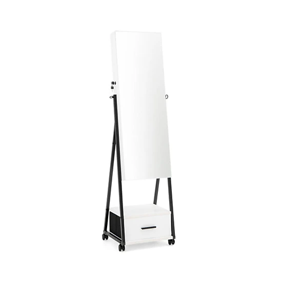 Hivvago Full-Length Mirror Jewelry Storage Cabinet