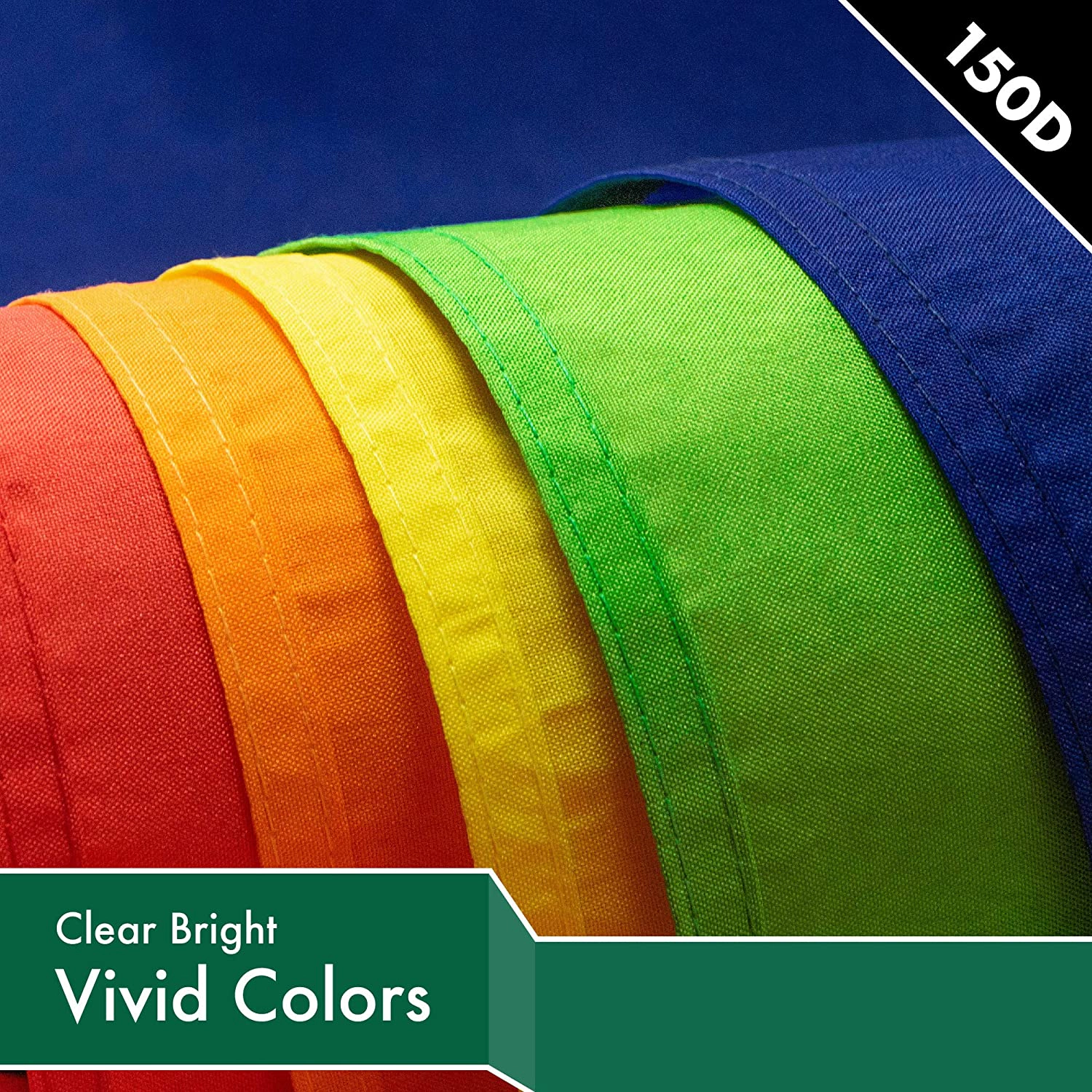 G128 Dark Green Solid Flag - 3x5 ft, 150D Polyester, Dye-Sublimated, Brass Grommets, Double-Needle Stitching