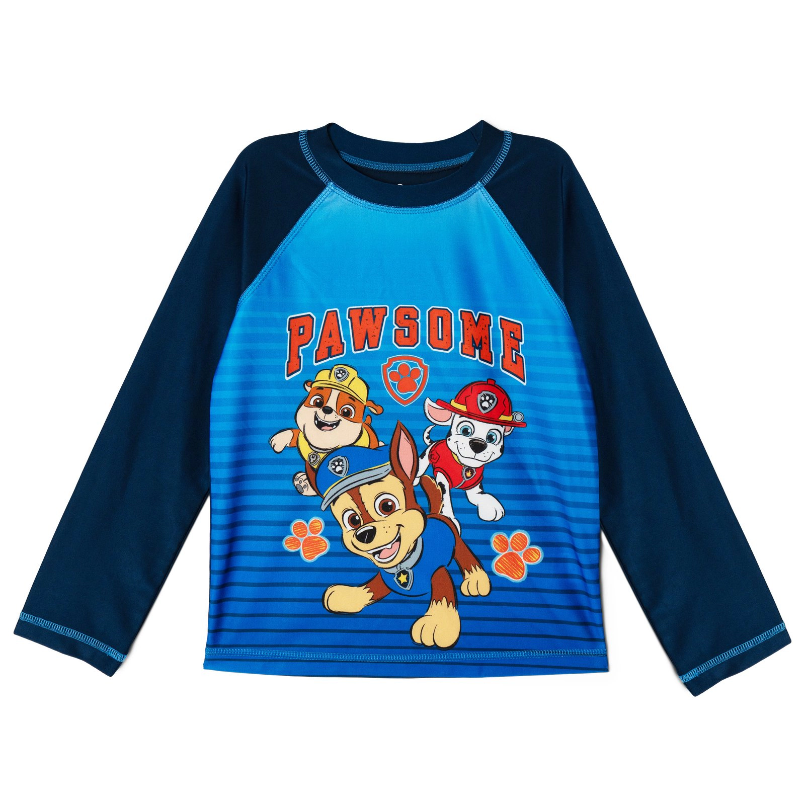 Paw Patrol Boys' Swimwear 2-Piece Rash Guard and Trunks Set