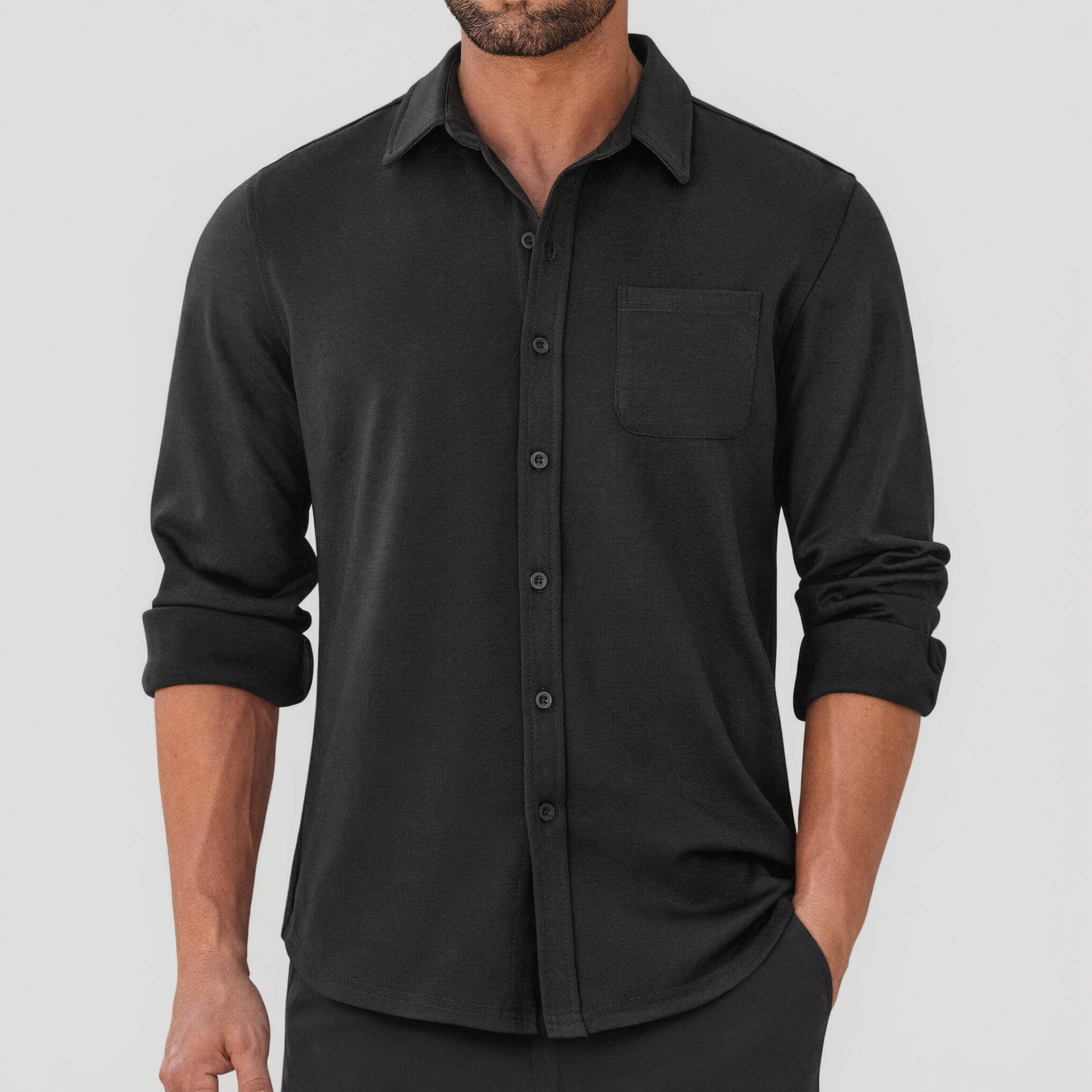 COOFANDY Men's Regular Fit Long Sleeve Button Front Shirt