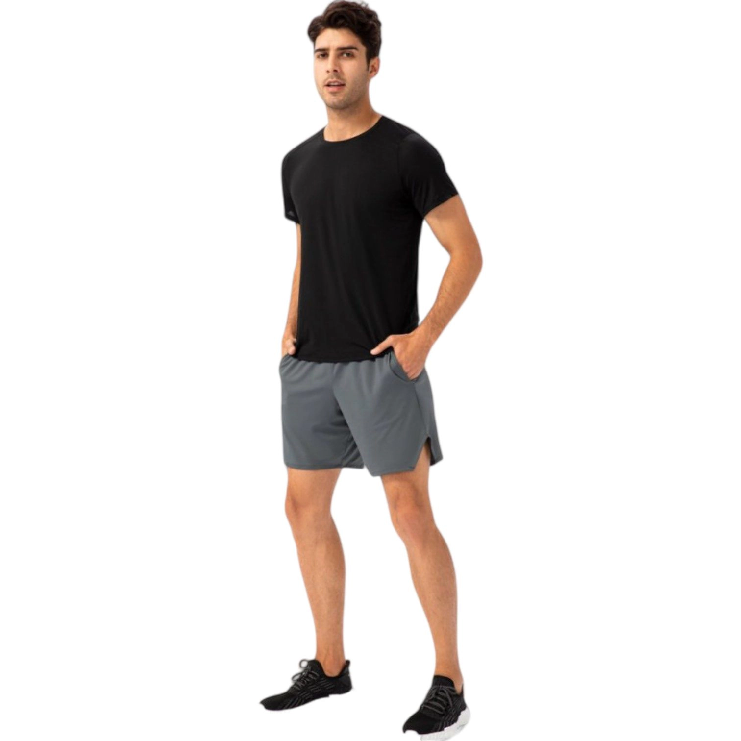 Anna-Kaci Men's Lightweight Crew Neck Short Sleeve Active T-Shirt with Breathable Stretch Fabric for Sports and Training
