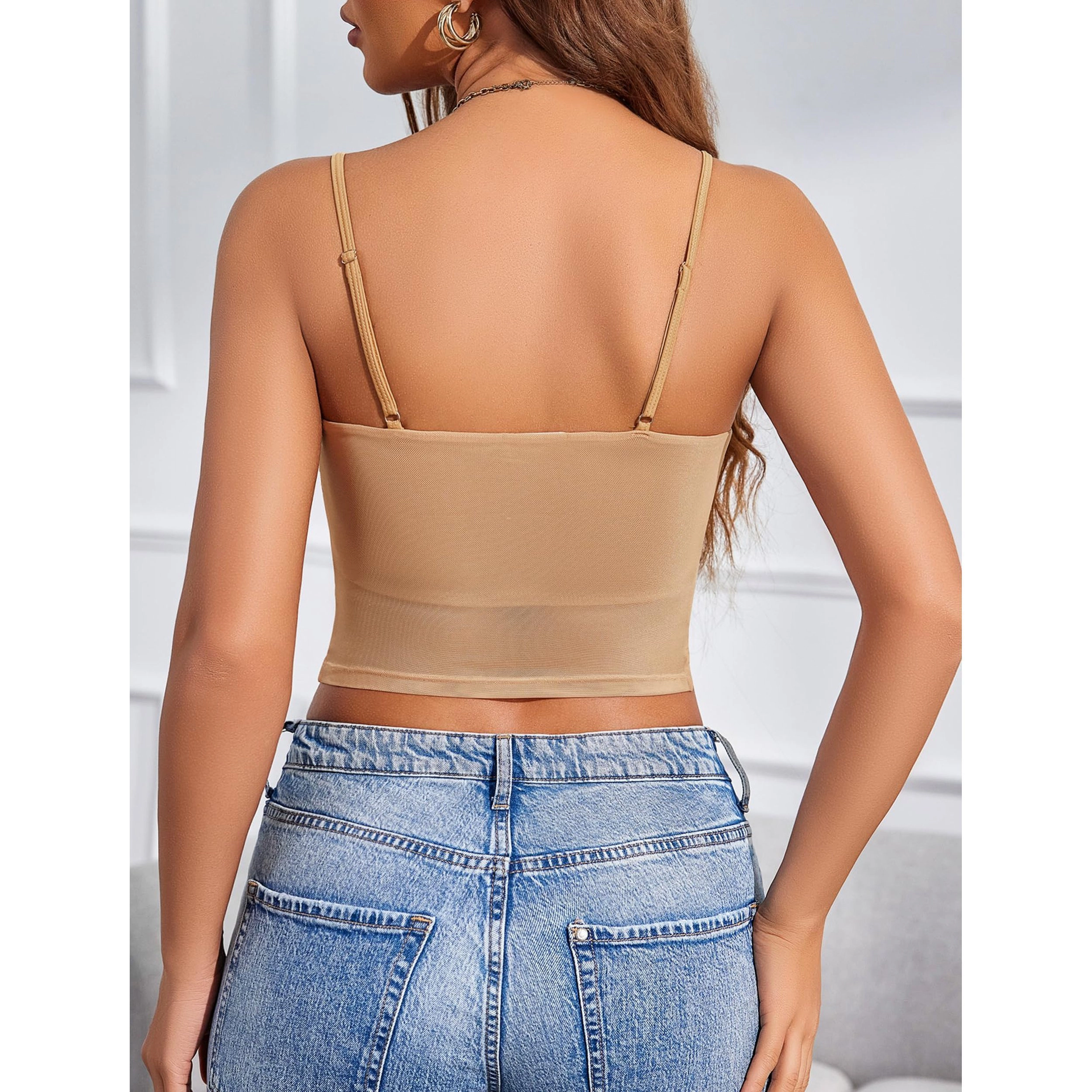 Avidlove Women's Sheer Mesh Crop Tank Top