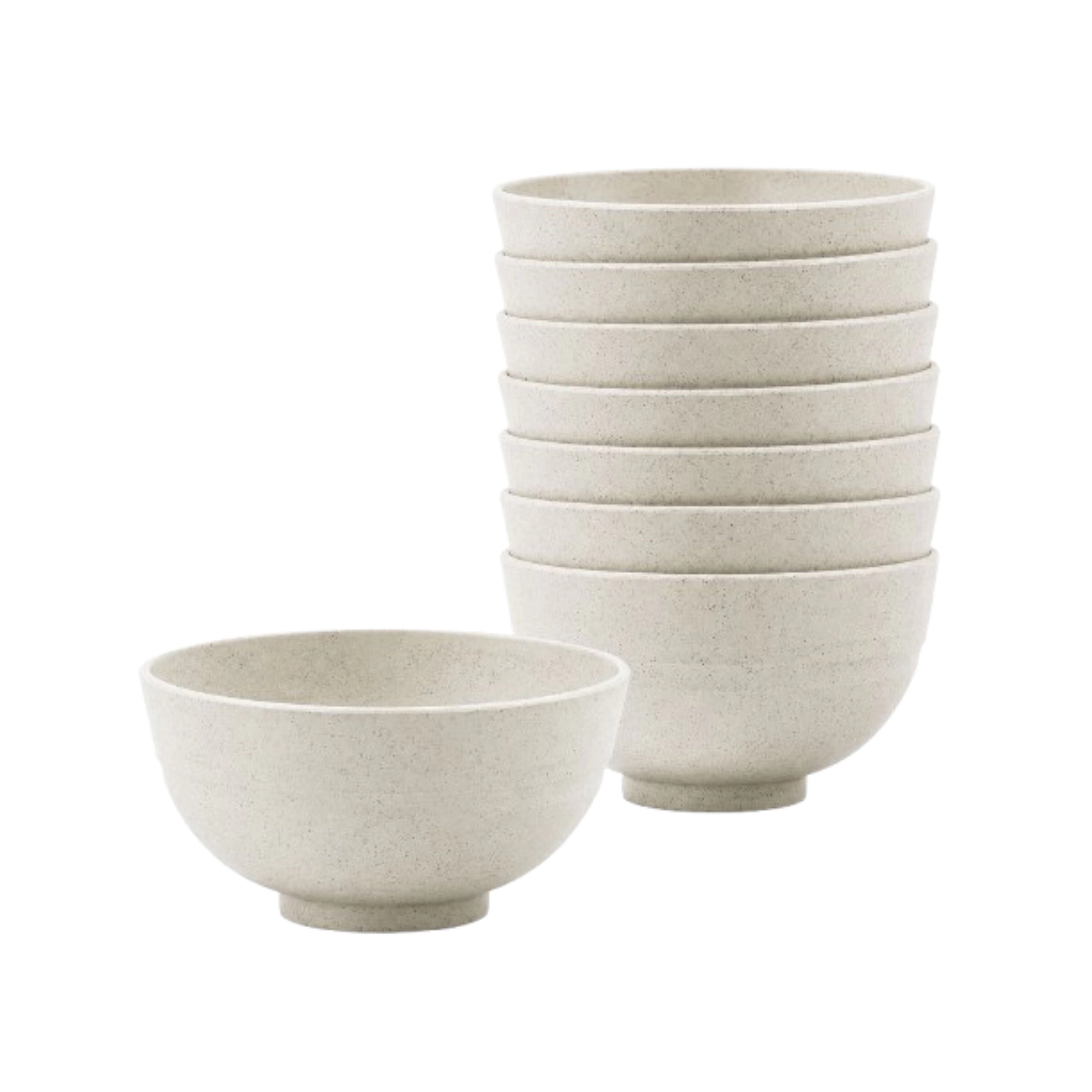 Stock Preferred Pack of 8 Wheat Straw Small Dessert and Snack Bowls 10 oz