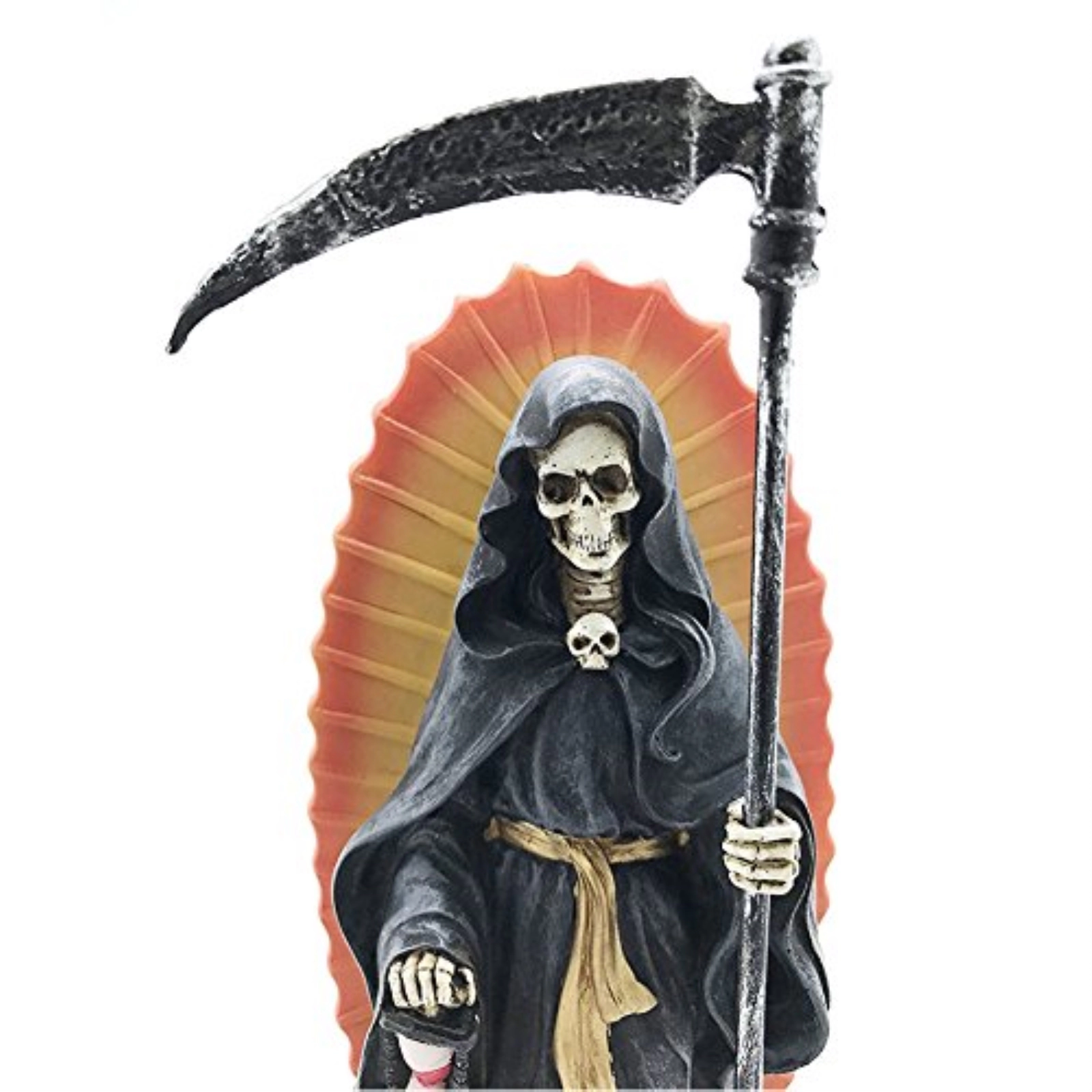 Pacific Giftware Santa Muerte Saint of Holy Death Standing Religious Statue 7.25 Inch Black Magic Protection Santisima Muerte