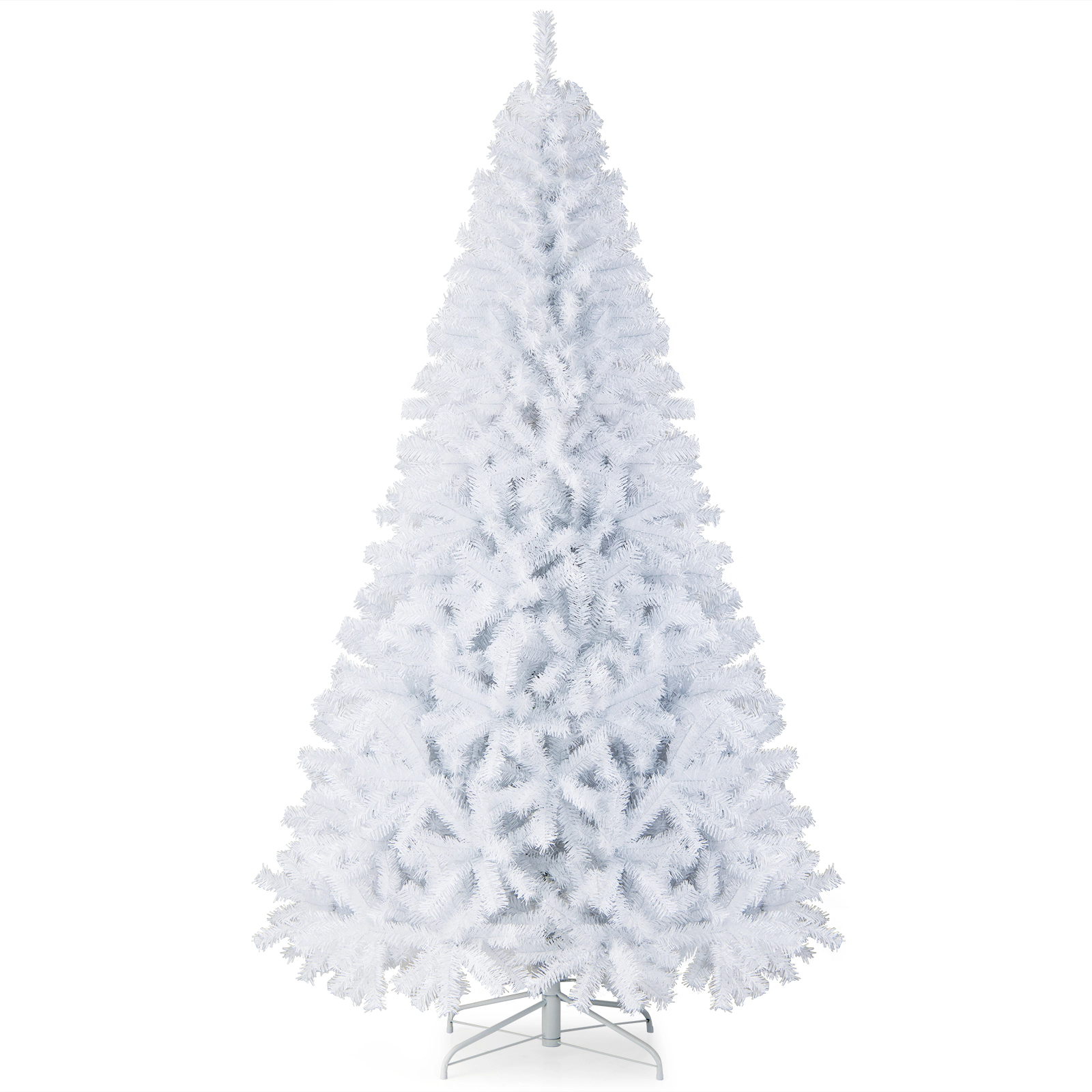 Costway 6/7.5/9Ft Hinged Christmas Tree Pine Tree 1346 Tips Metal