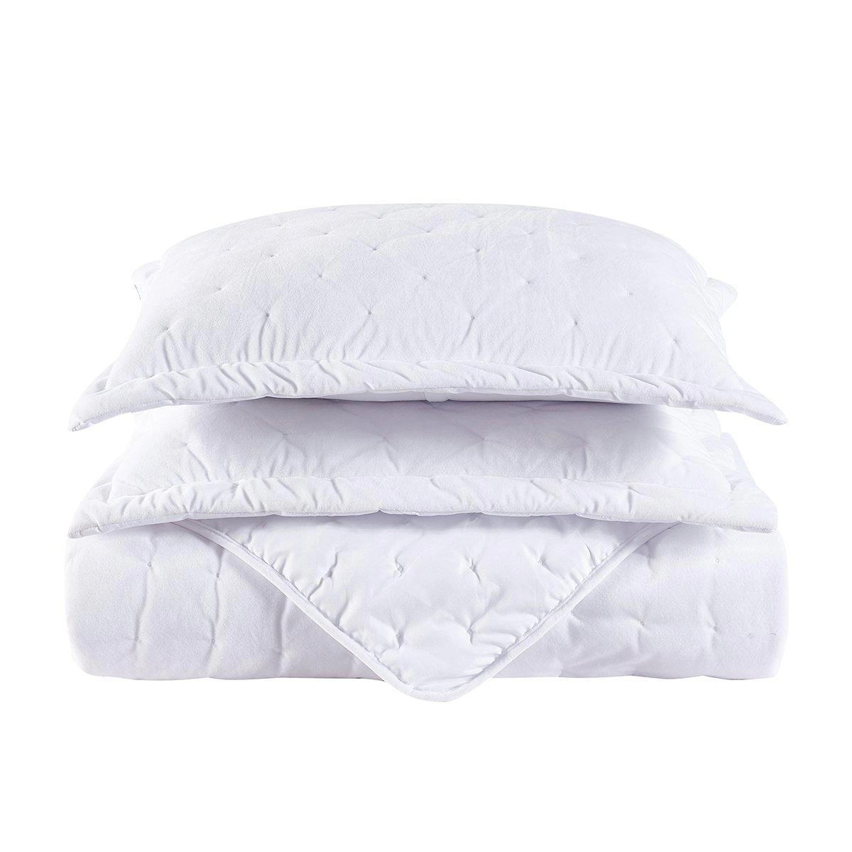 Egyptian Linens Fluffy Velvet Coverlet Quilt Set