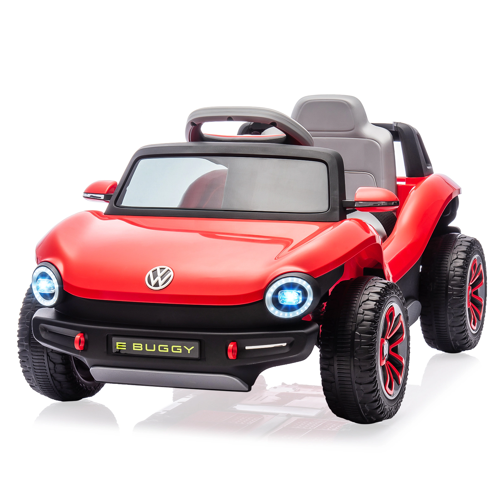 12V Licensed Volkswagen Beetle Ride On Car for Kids, Electric 4 Wheeler with Remote, LED Lights, Music & USB