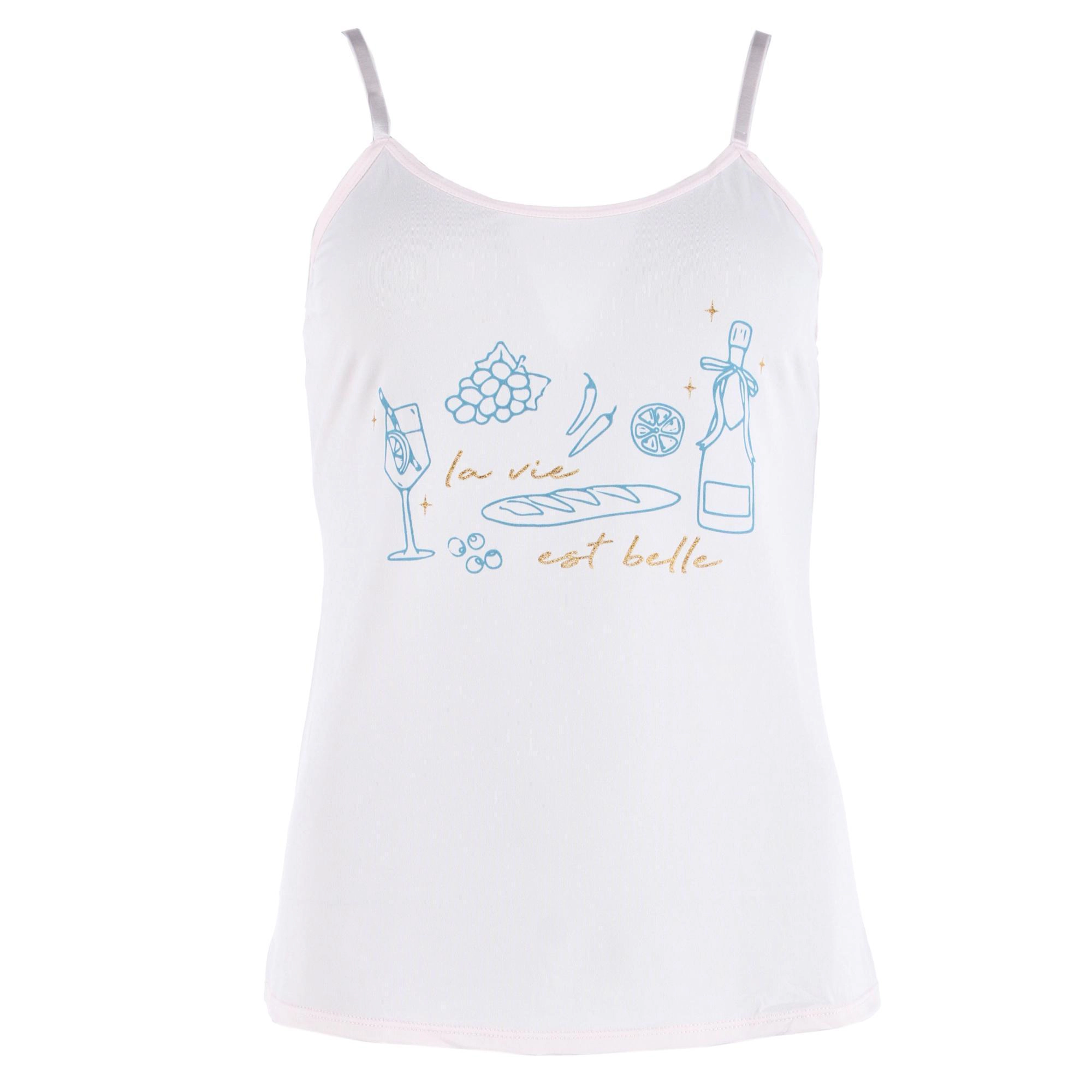 Spree Young Women's Cami Tank Top and Short Pajama Sleep Set