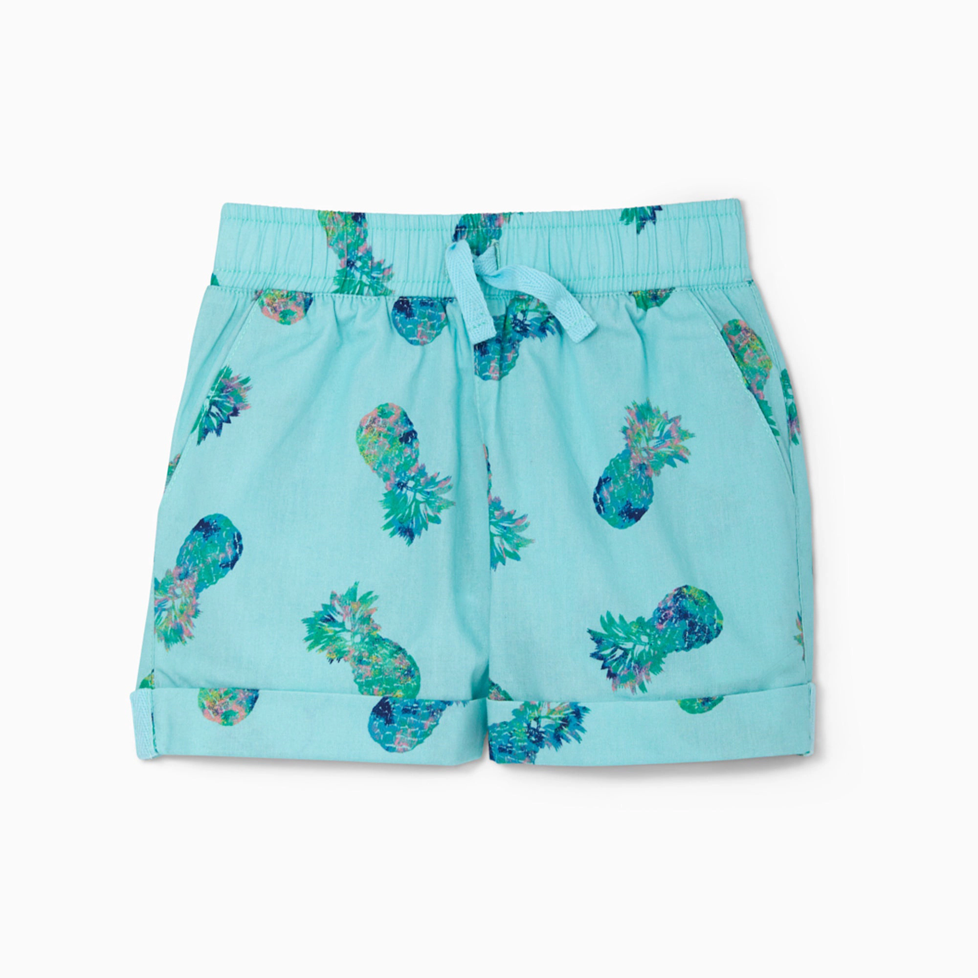 Rockets of Awesome Pineapple Party Woven Cuff Short For Baby Boy