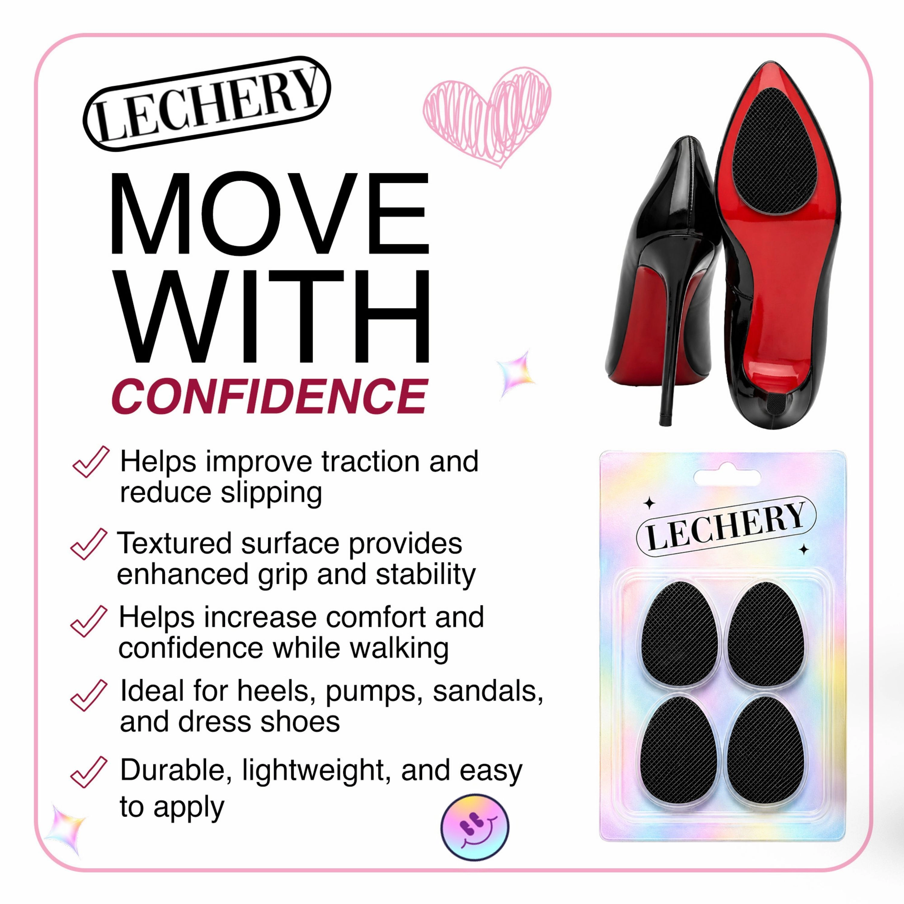 LECHERY Women's 2-Pack No-Slip Shoe Pads – Anti-Slip Grips